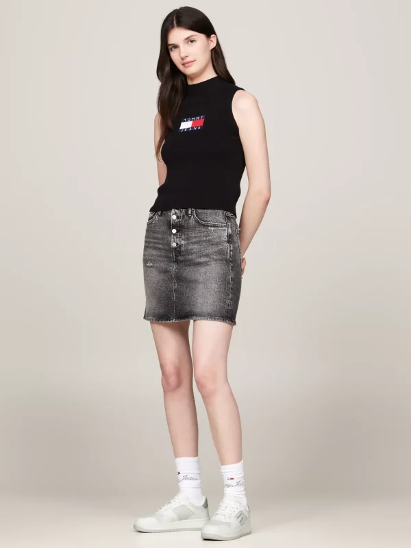 Tommy Hilfiger Retro-Basketball-Sneaker aus Leder STRATUS GREY Best