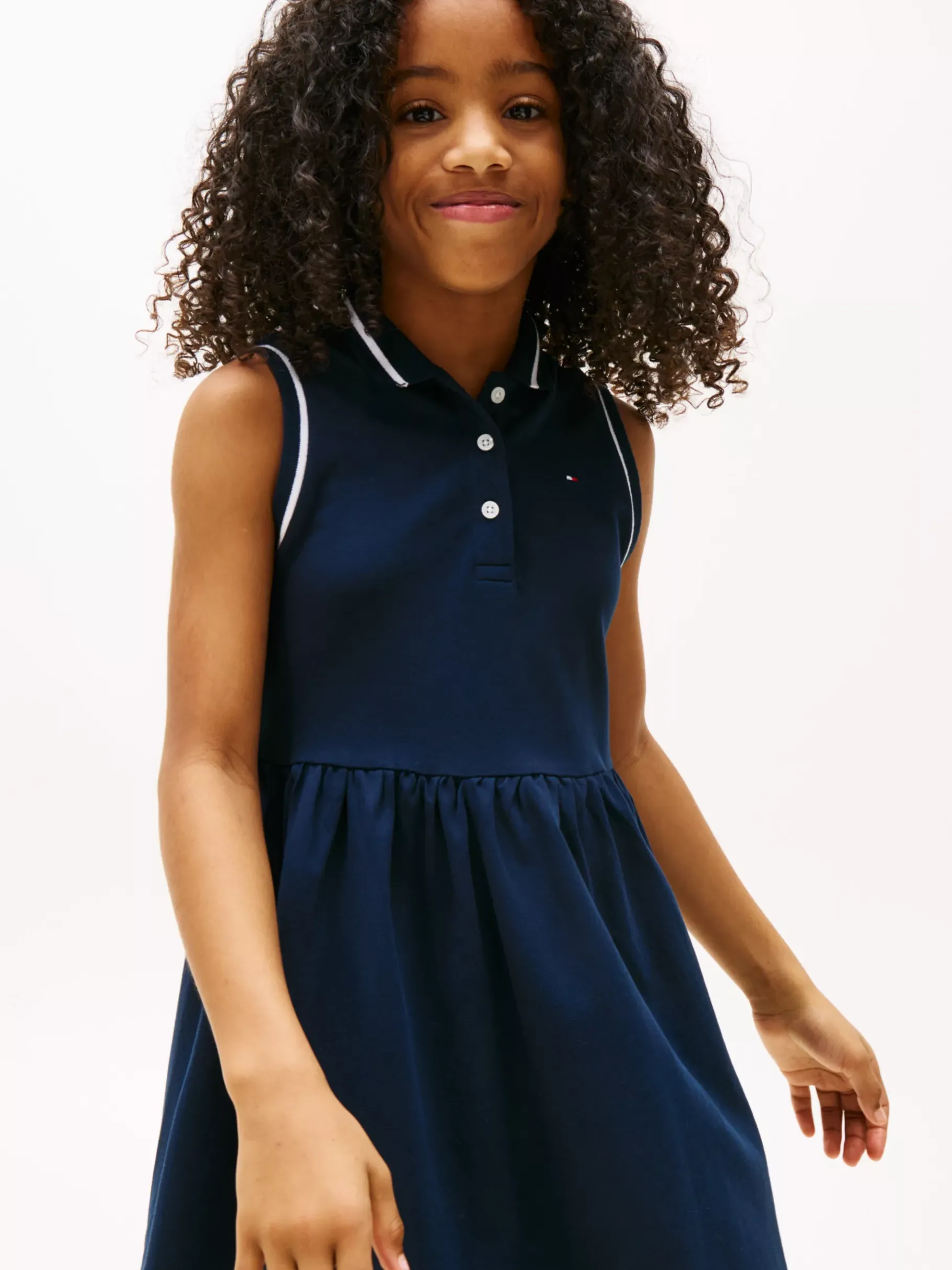 Tommy Hilfiger Ärmelloses Polokleid DARK NIGHT NAVY Cheap