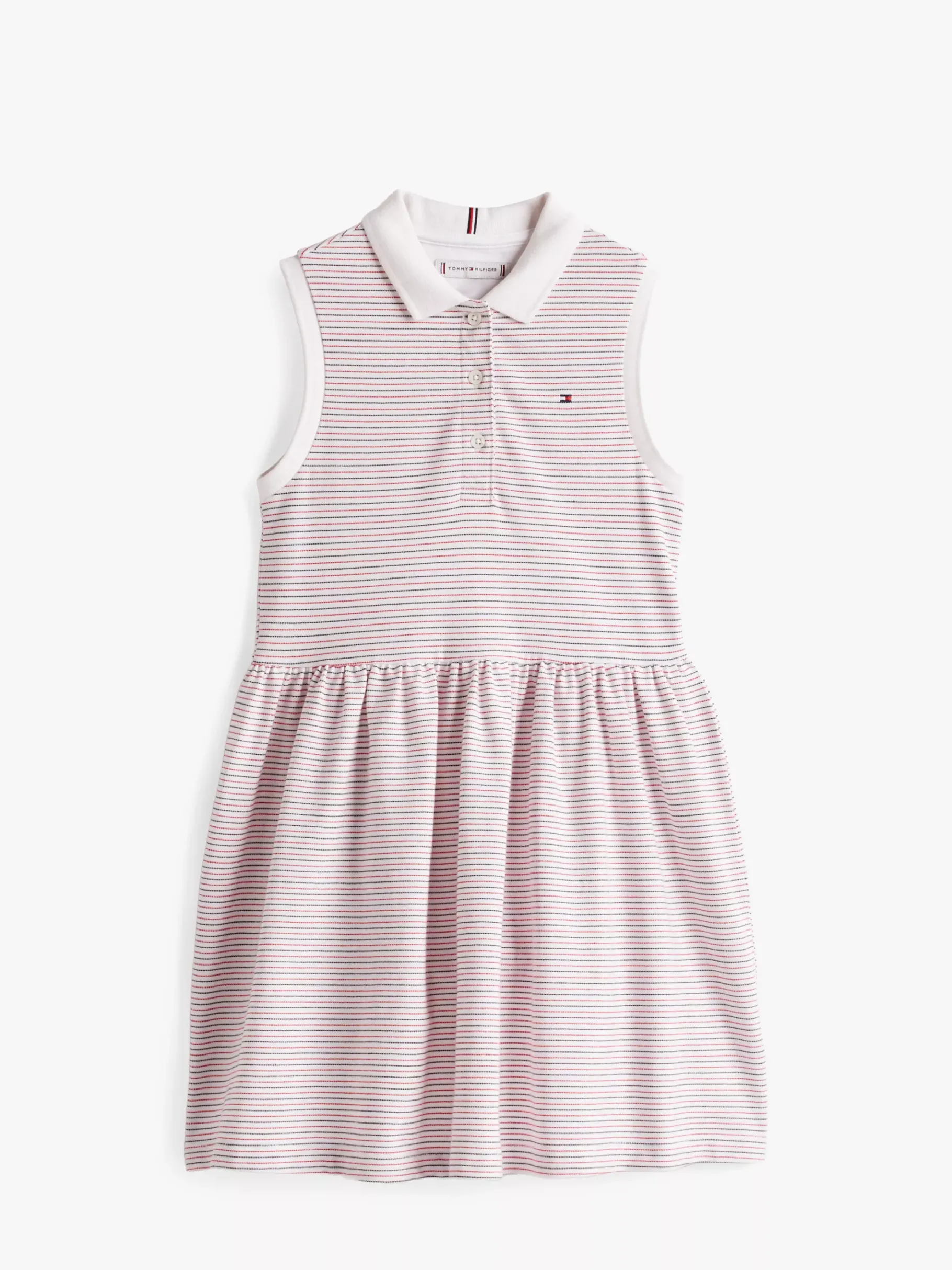 Tommy Hilfiger Ärmelloses Polokleid RED WHITE BLUE STRIPES Hot