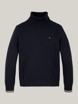 Tommy Hilfiger Rollkragen-Pullover aus Feinstrick DESERT SKY Hot