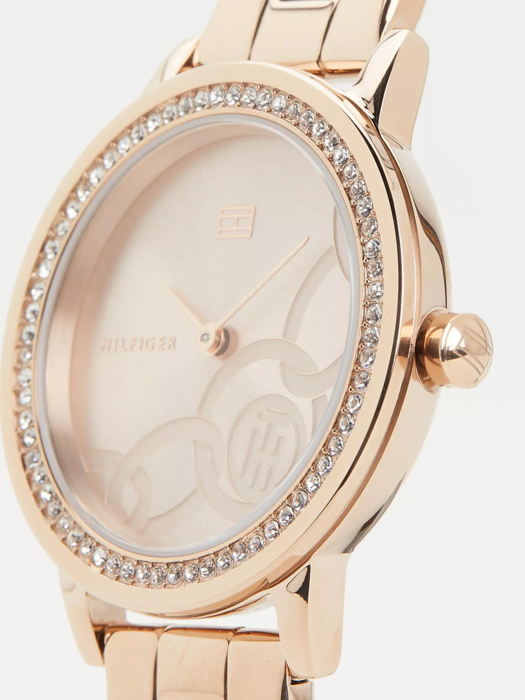 Tommy Hilfiger Rosévergoldete Armbanduhr mit Kristallen ROSE GOLD Hot