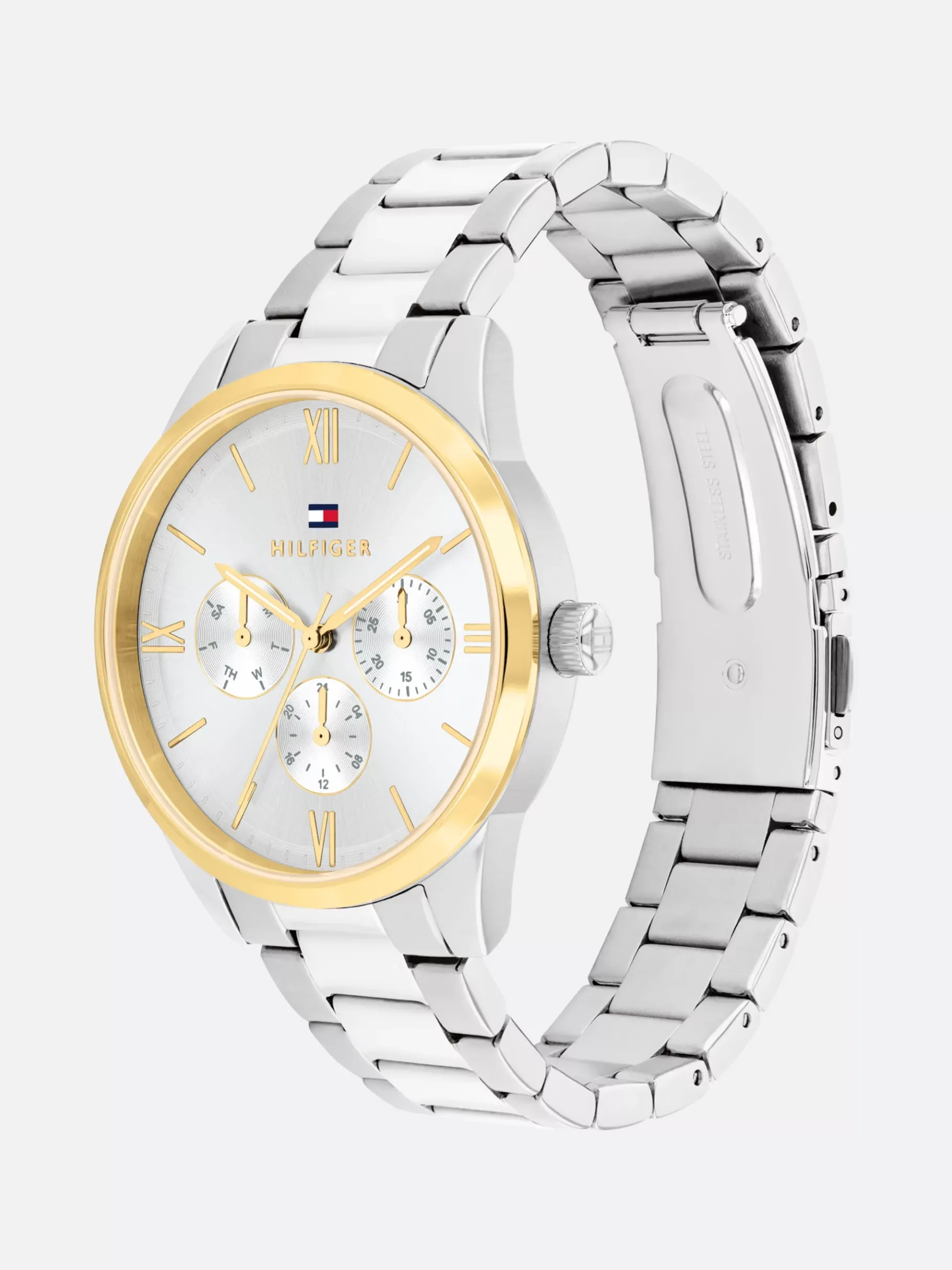 Tommy Hilfiger Rosévergoldete Edelstahl-Armbanduhr SILVER Best