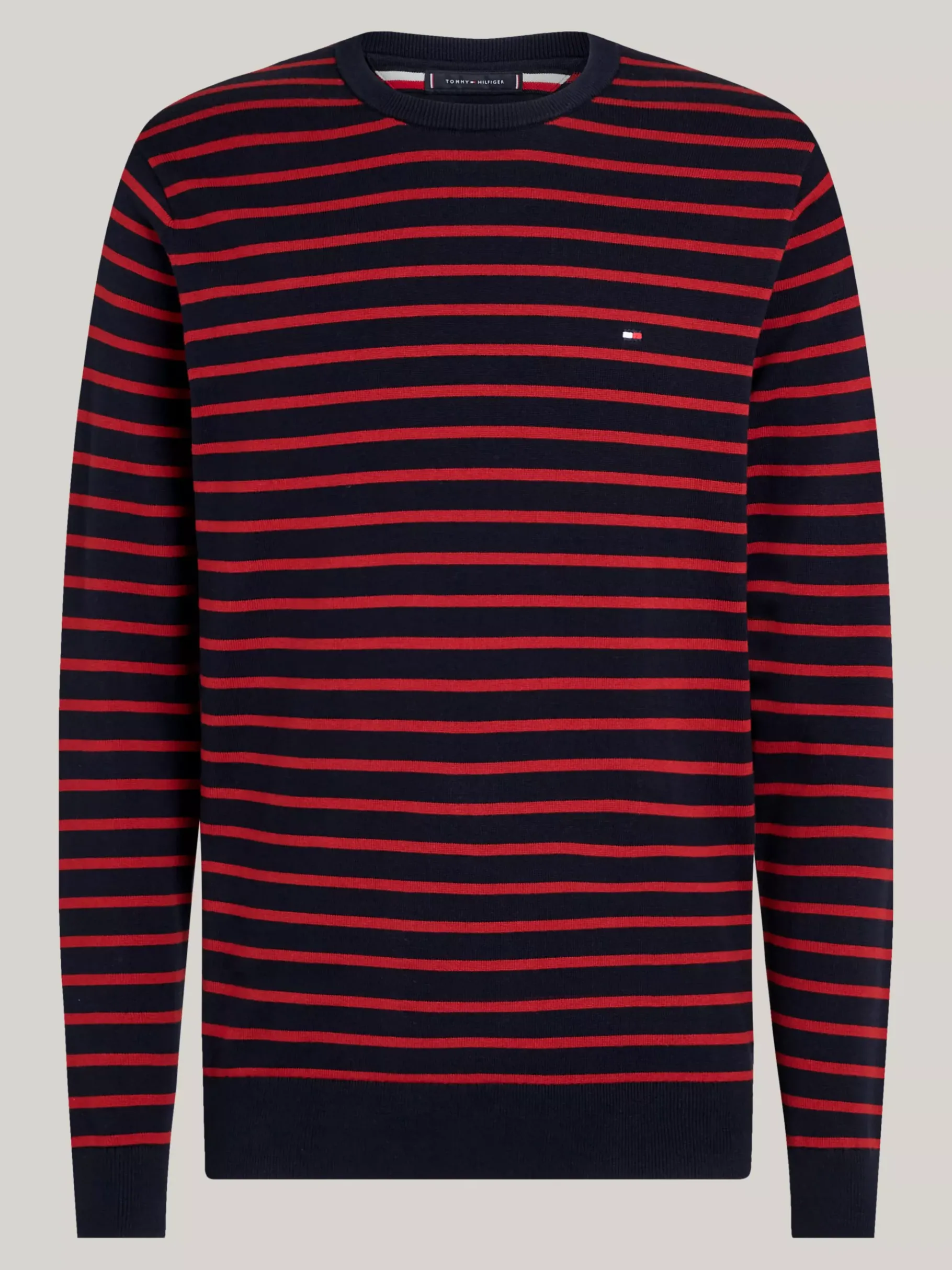 Tommy Hilfiger Rundhalspullover mit Flag DESERT SKY/ DARK MAGMA Best