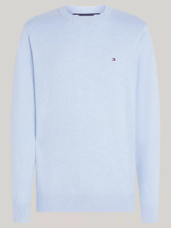 Tommy Hilfiger Rundhalspullover mit Kaschmir VESSEL BLUE HEATHER Best