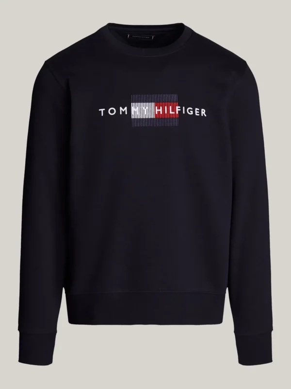 Tommy Hilfiger Rundhals-Sweatshirt mit aufgesticktem Logo DESERT SKY Best Sale