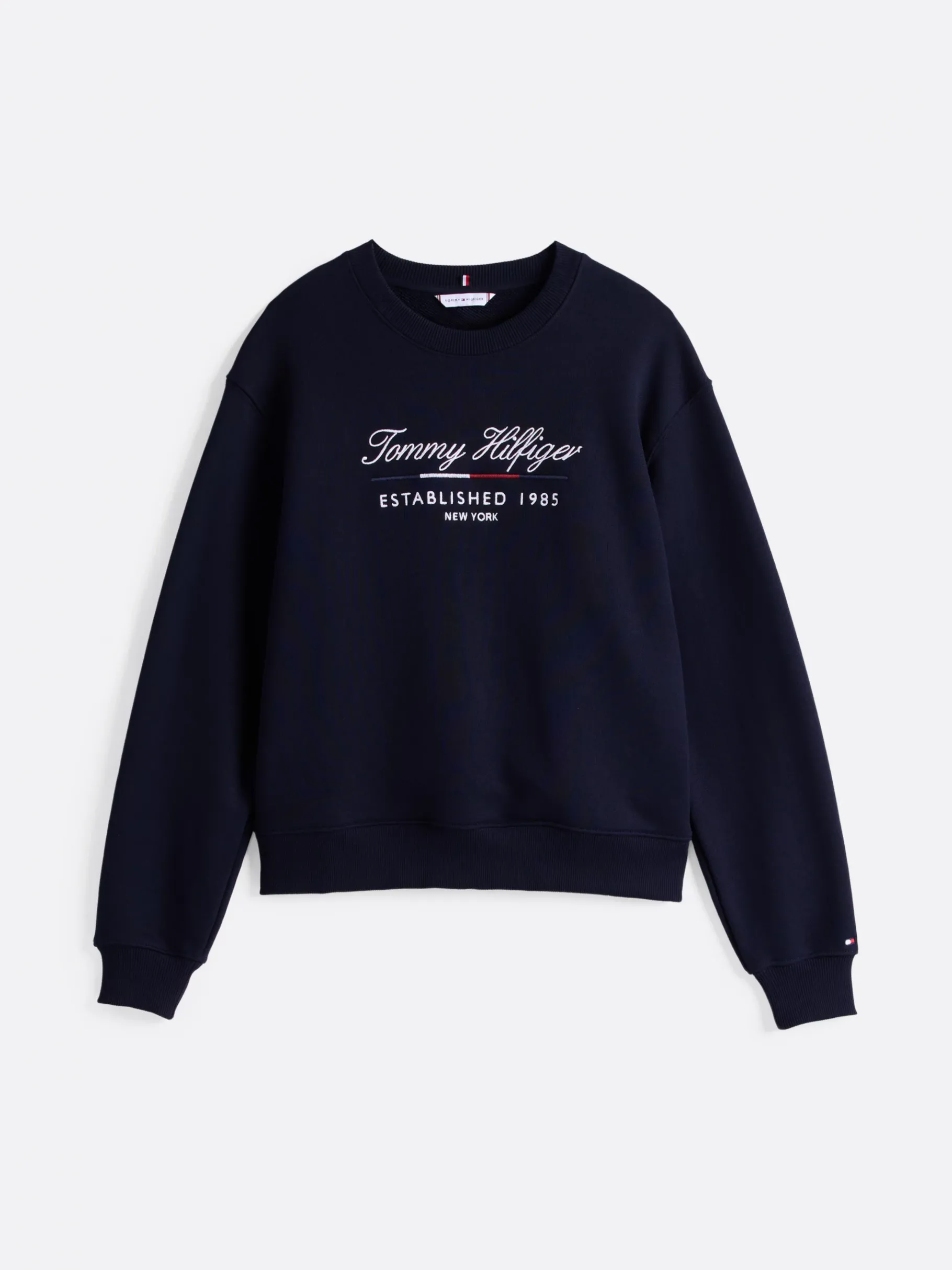 Tommy Hilfiger Rundhals-Sweatshirt mit Schreibschrift-Logo DESERT SKY Fashion