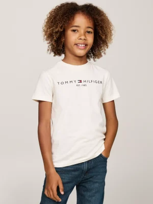 Tommy Hilfiger Rundhals-T-Shirt mit Logo CALICO HEATHER Outlet