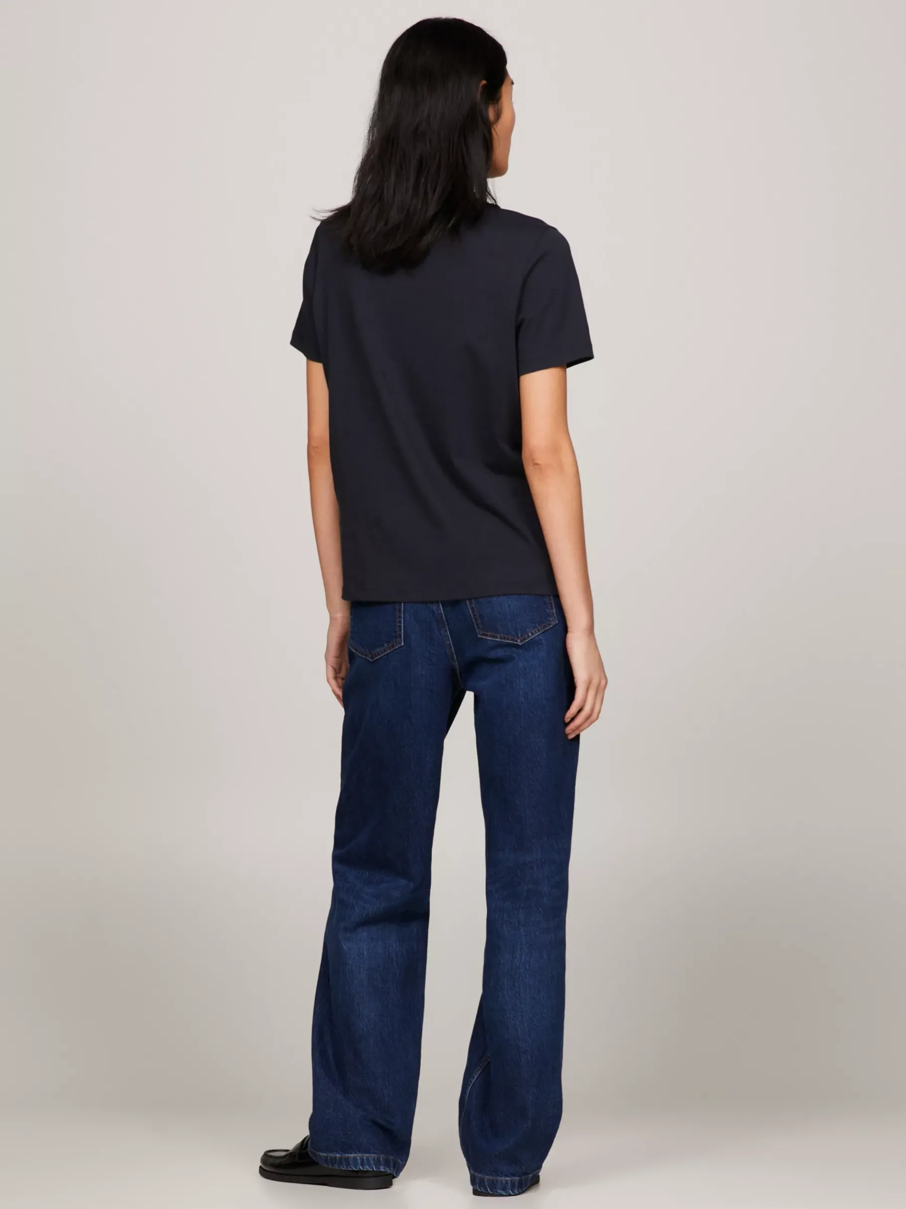 Tommy Hilfiger Rundhals-T-Shirt mit Logo DESERT SKY Sale