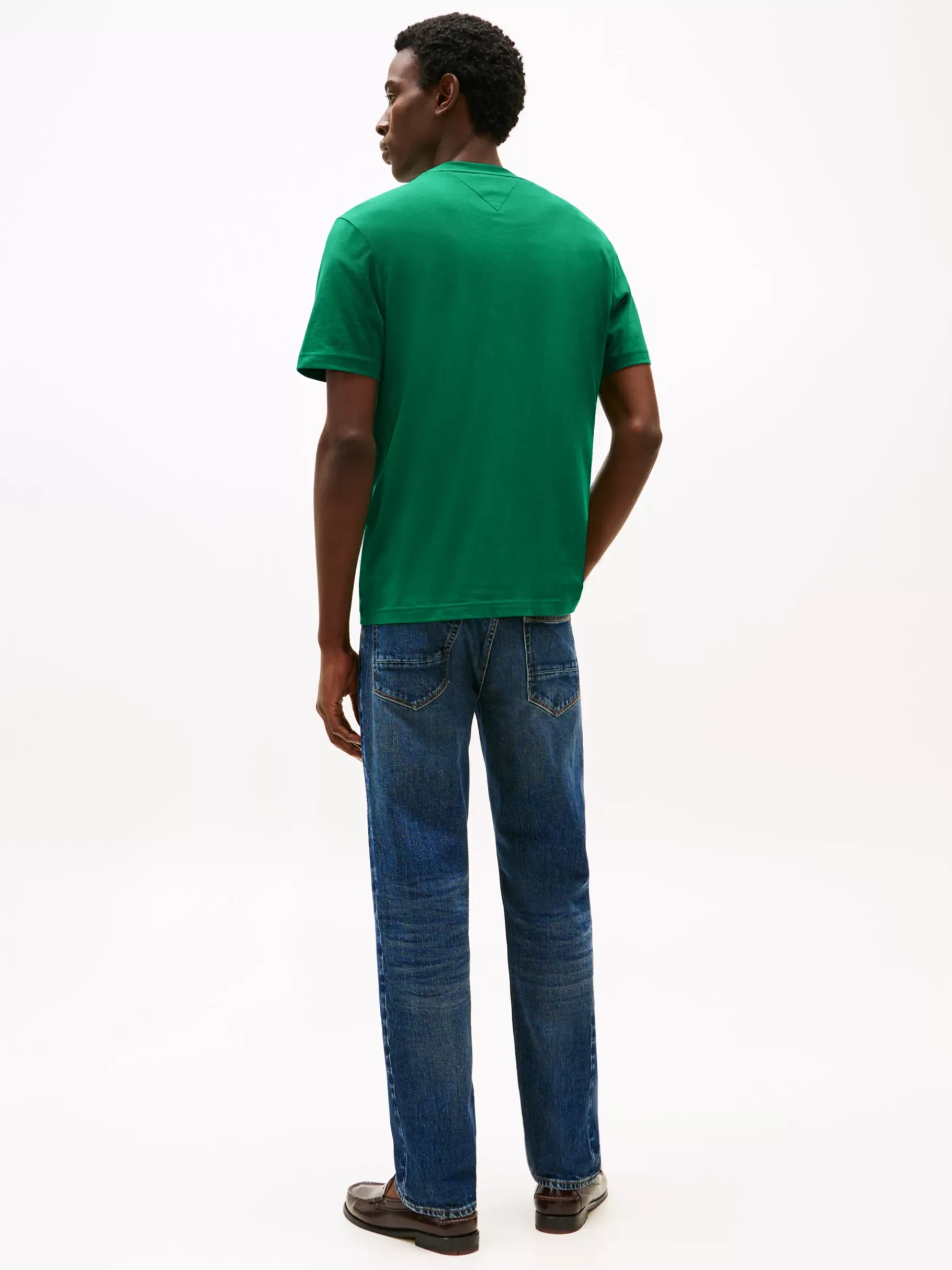 Tommy Hilfiger Rundhals-T-Shirt mit Logo NOUVEAU GREEN Shop