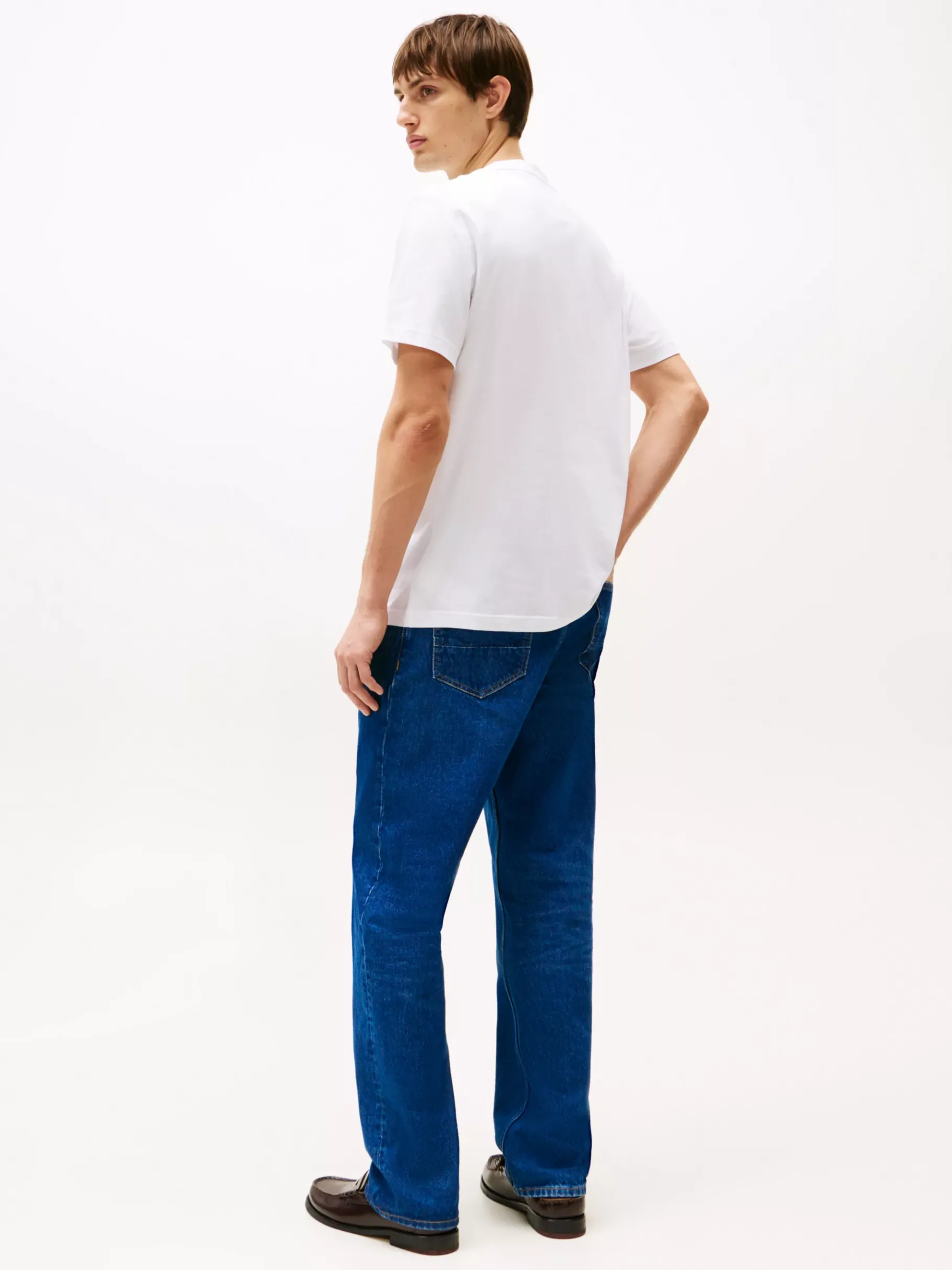 Tommy Hilfiger Rundhals-T-Shirt mit Logo WHITE Best