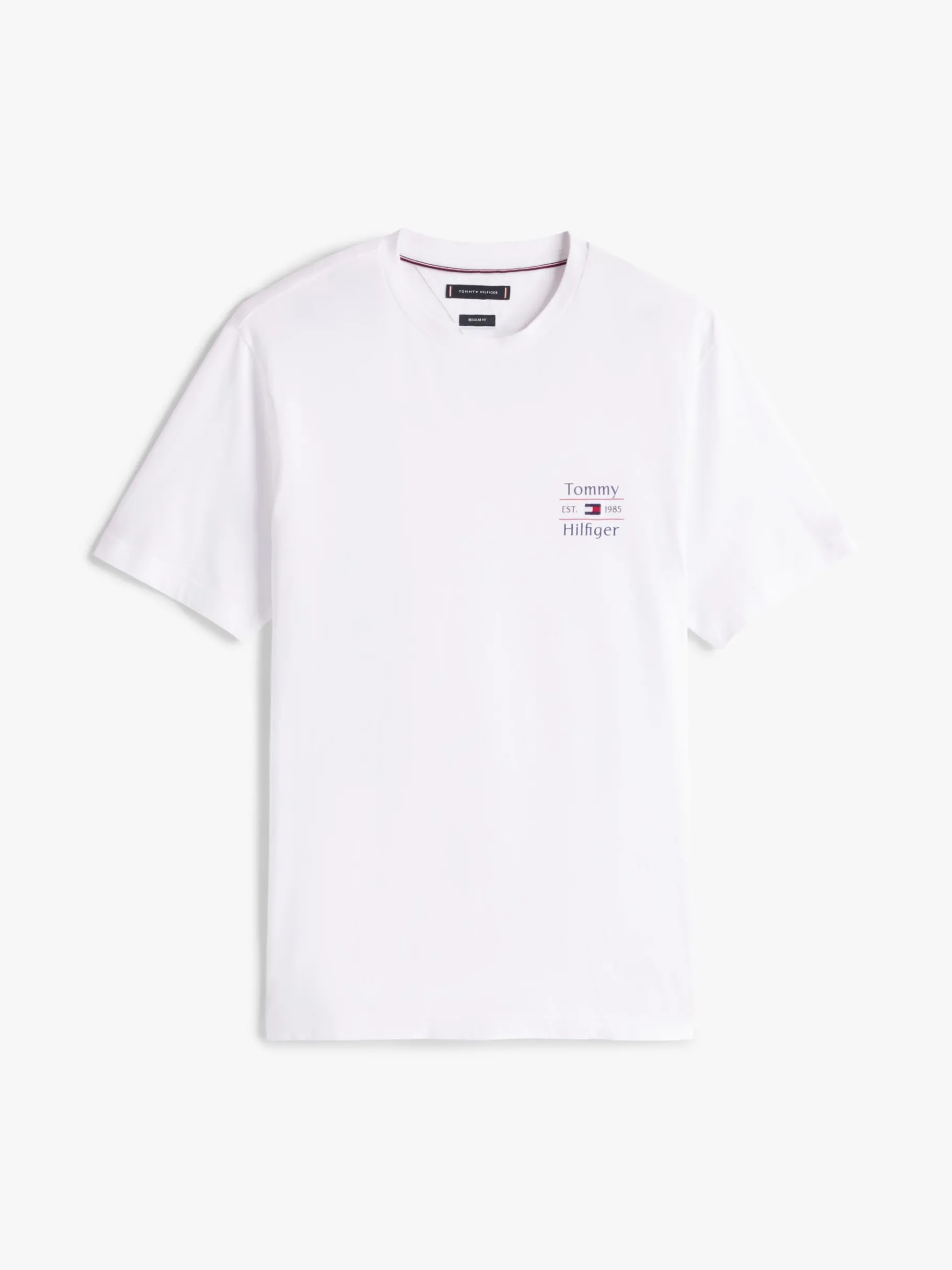 Tommy Hilfiger Rundhals-T-Shirt mit Logo WHITE Best