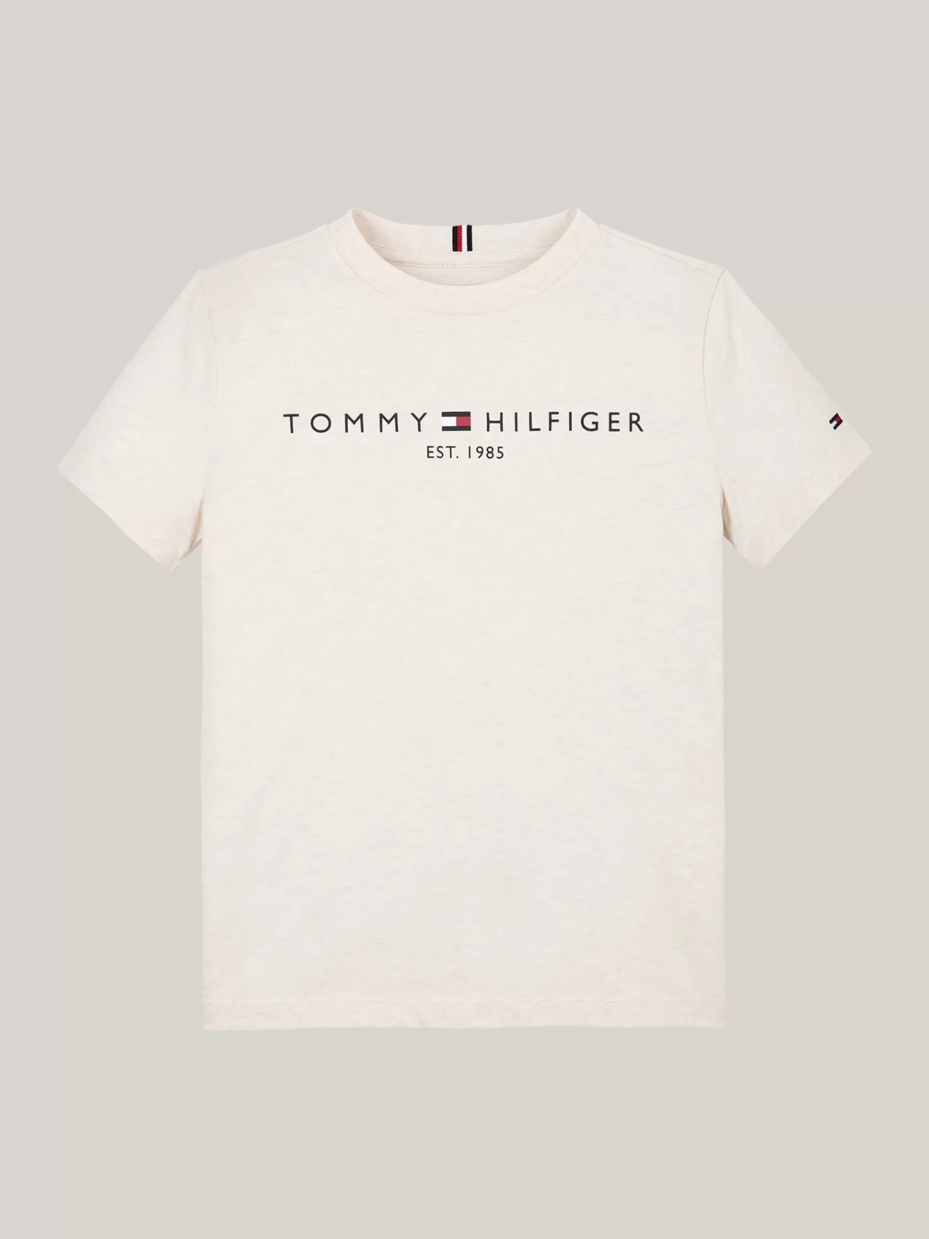 Tommy Hilfiger Rundhals-T-Shirt mit Logo CALICO HEATHER Outlet