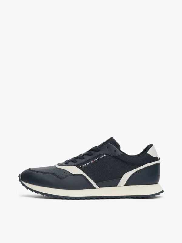 Tommy Hilfiger Runner-Sneaker aus Leder mit Haifischsohle DESERT SKY Clearance