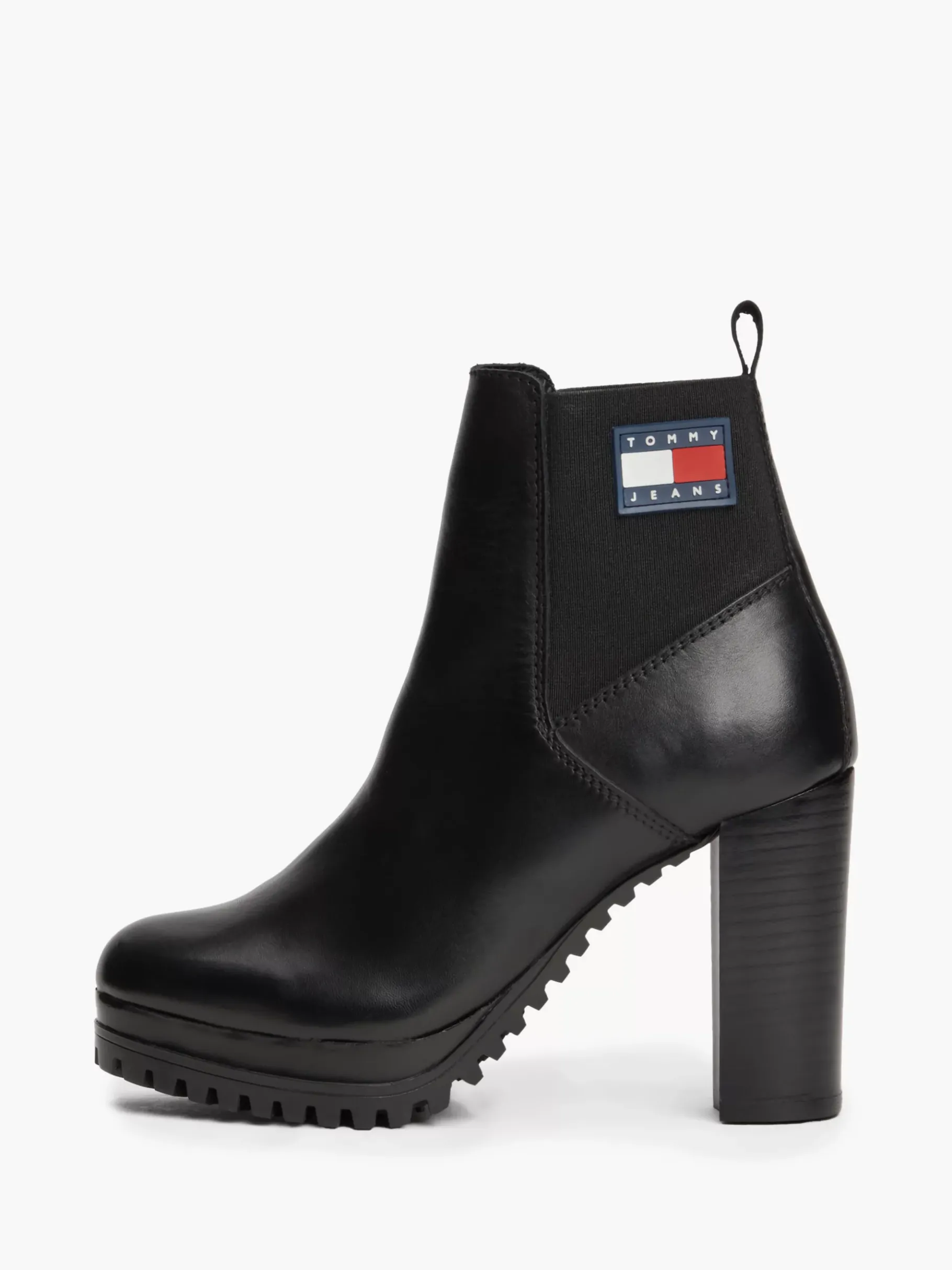 Tommy Hilfiger Rutschhemmende Leder-Stiefelette BLACK Best