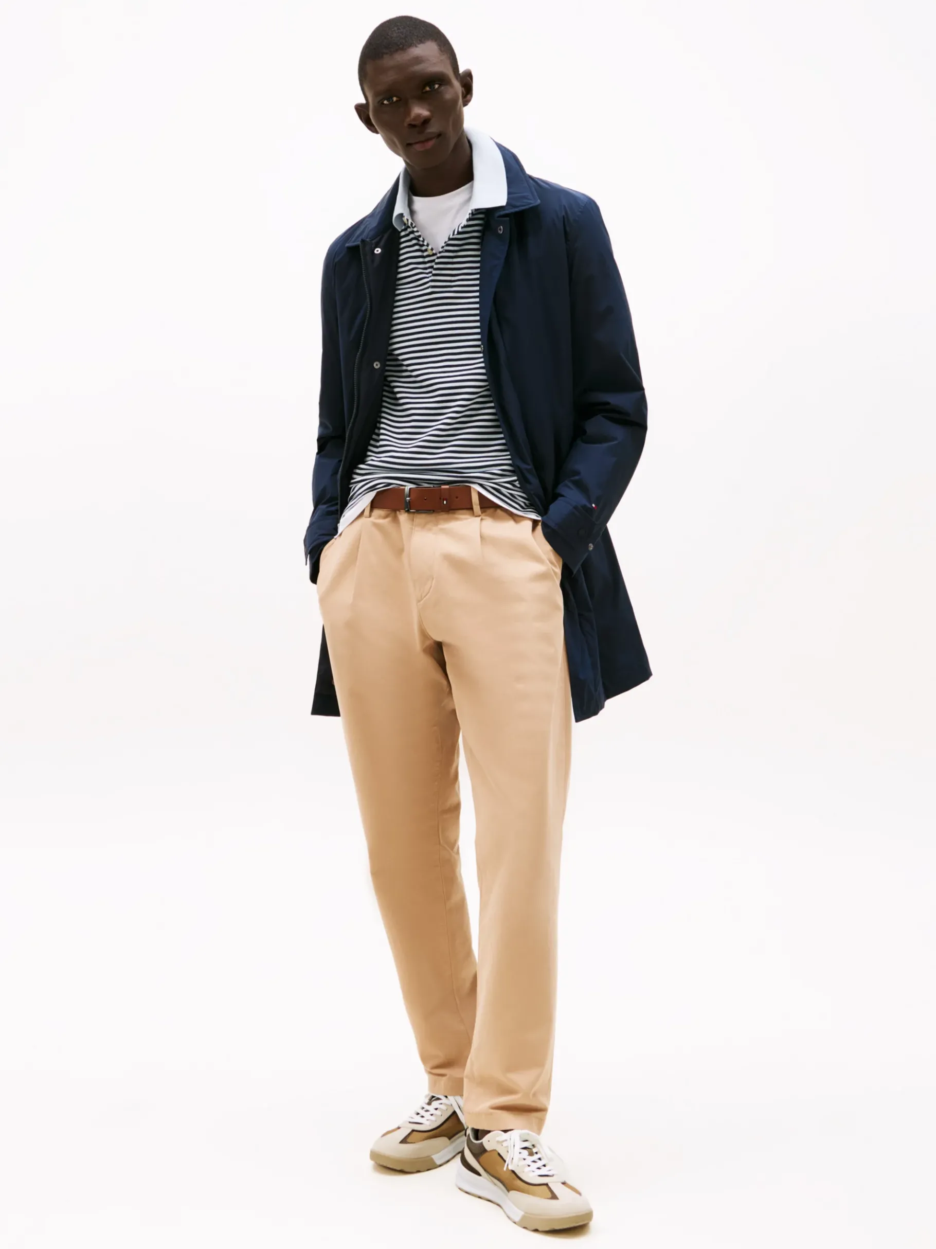 Tommy Hilfiger Rutschhemmender Classic Sneaker aus Leder CLASSIC BEIGE Fashion