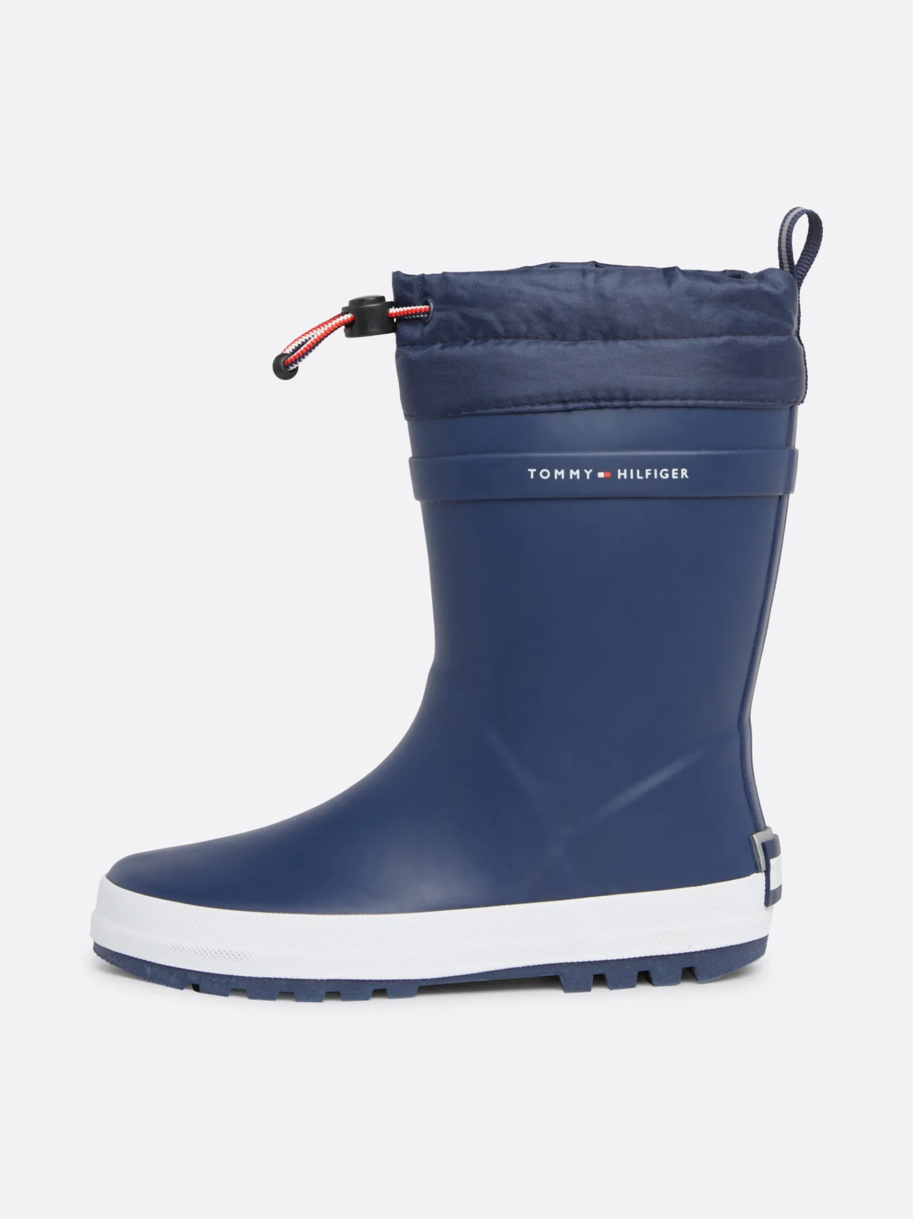 Tommy Hilfiger Rutschhemmender Gummistiefel mit Kordelzug BLUE Flash Sale