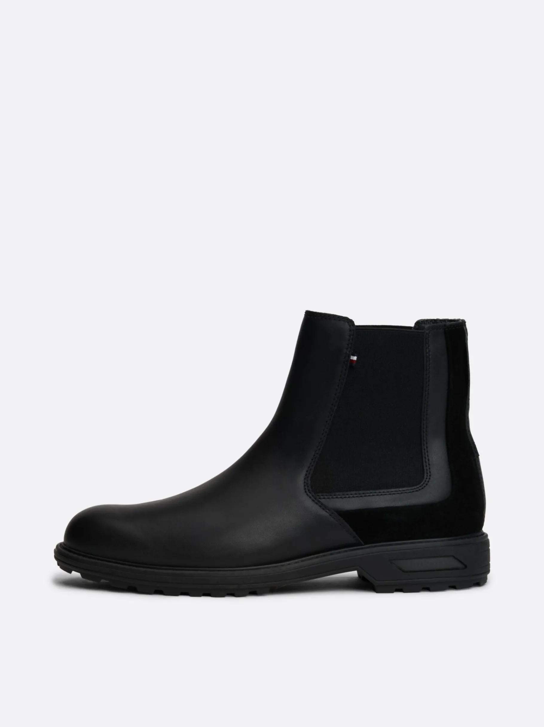 Tommy Hilfiger Rutschhemmender Hybrid-Chelsea-Boot aus Leder BLACK Online