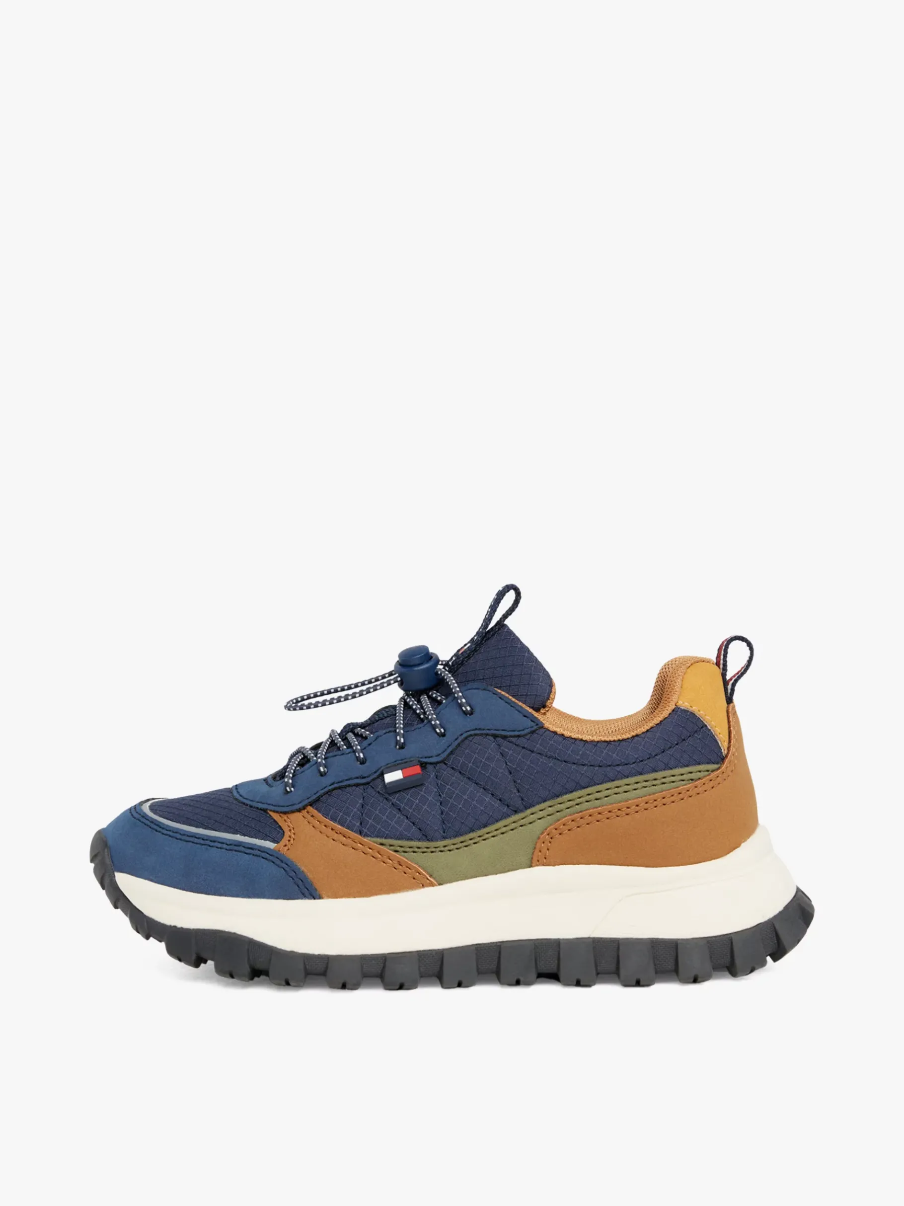 Tommy Hilfiger Rutschhemmender Lace-up Chunky Sneaker BLUE/COGNAC Store