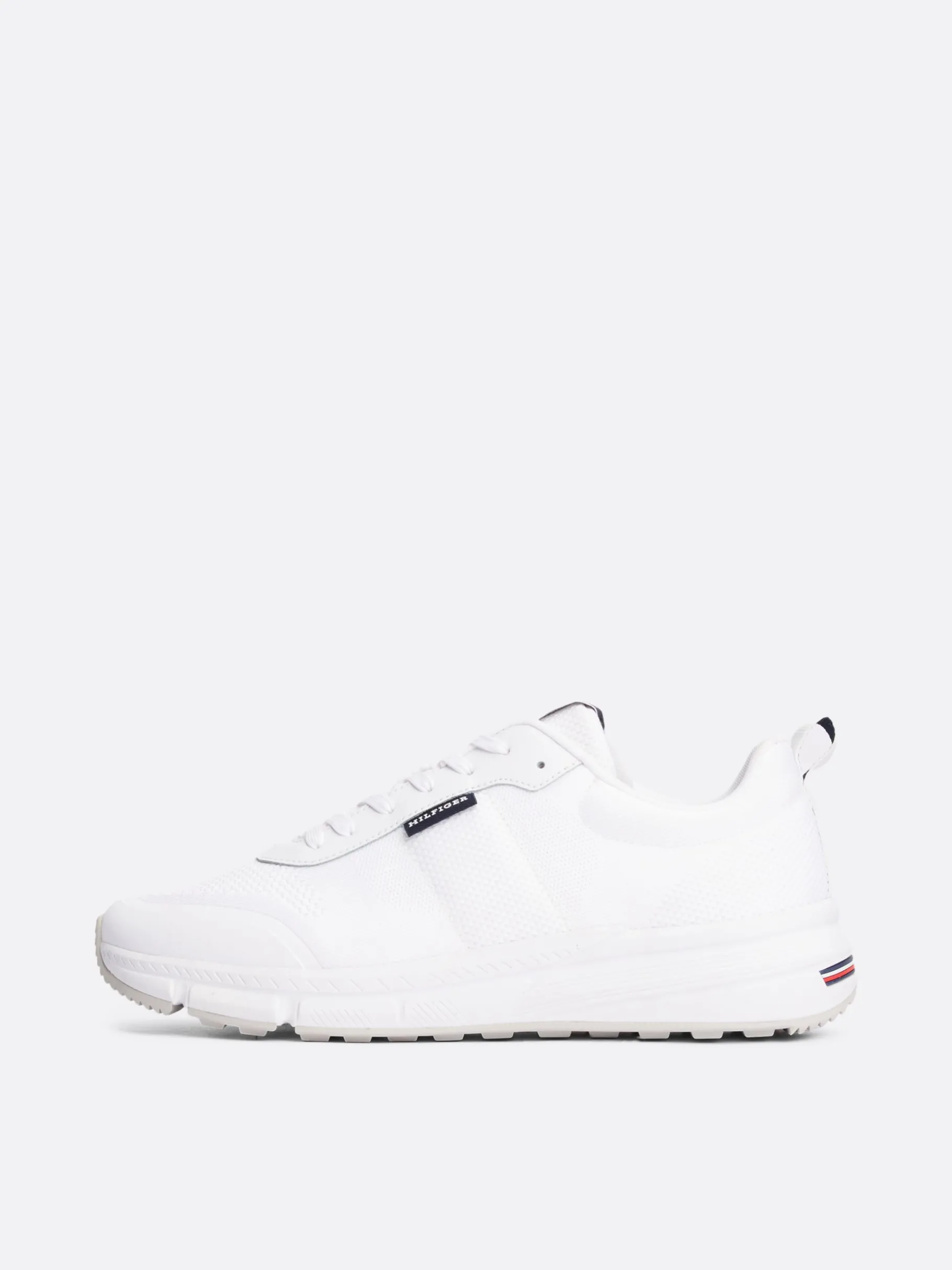 Tommy Hilfiger Rutschhemmender Runner-Sneaker mit Strick WHITE Clearance