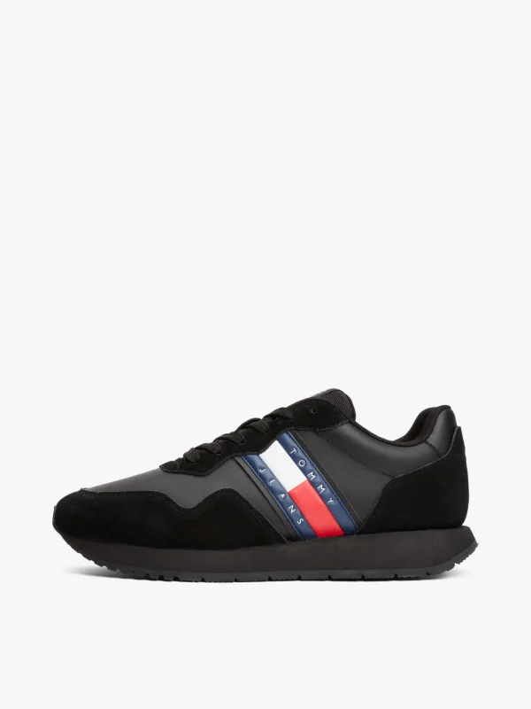 Tommy Hilfiger Rutschhemmender Sneaker mit Strukturmix BLACK Outlet