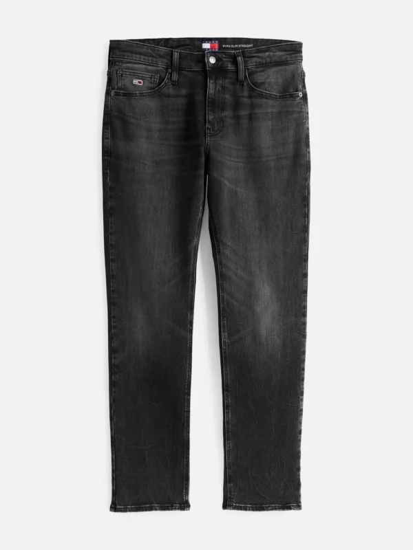 Tommy Hilfiger Ryan Slim Straight Jeans mit Fade-Effekt DENIM BLACK Best Sale