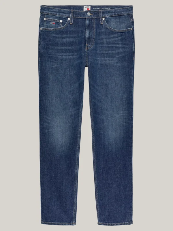 Tommy Hilfiger Ryan Slim Straight Jeans mit Stickerei DENIM DARK Clearance