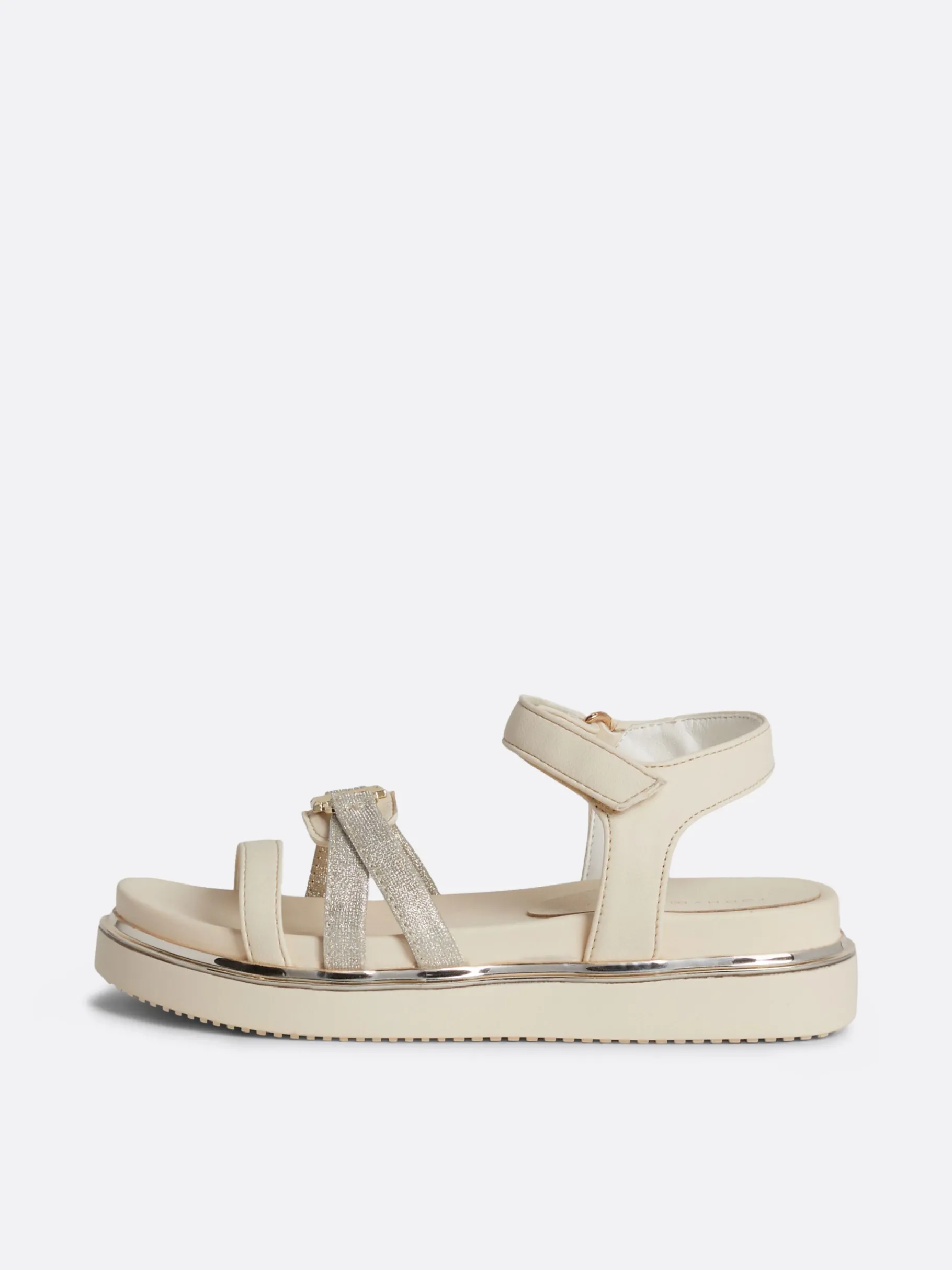 Tommy Hilfiger Sandale mit Klettverschluss und TH-Monogramm CREAM Shop