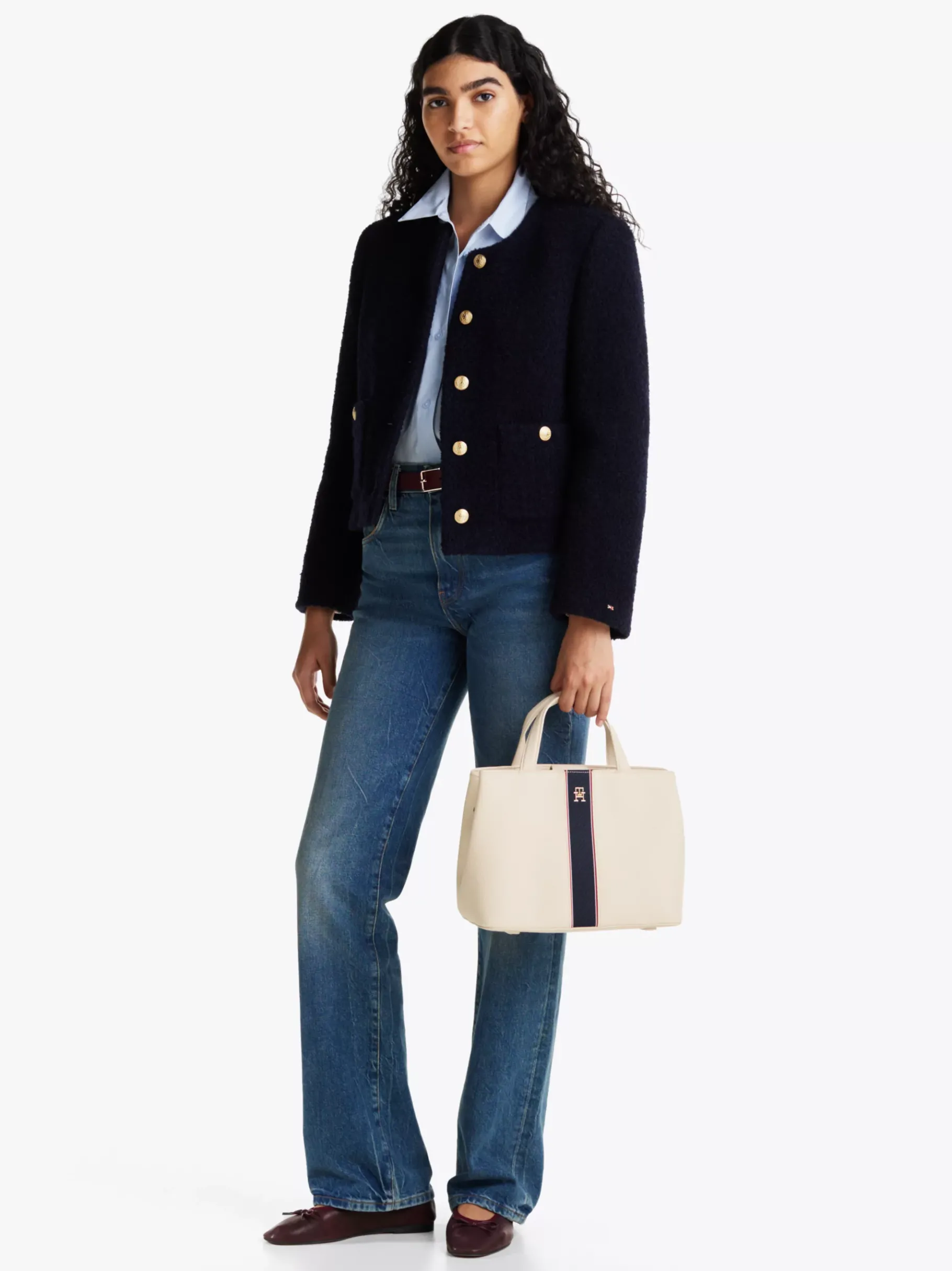 Tommy Hilfiger Satchel mit TH-Monogramm SUGARCANE Sale