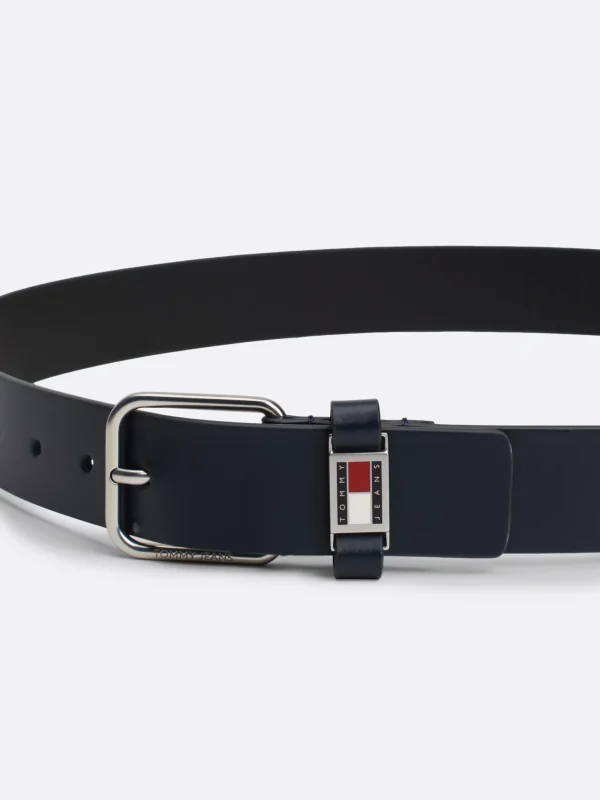 Tommy Hilfiger Scanton Ledergürtel mit Metall-Schlaufe DARK NIGHT NAVY Store