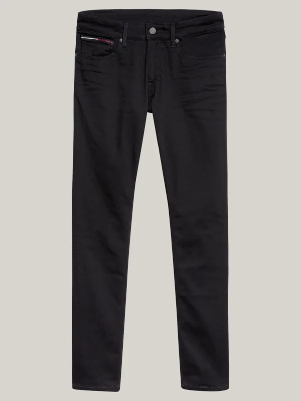 Tommy Hilfiger Scanton schwarze Slim Fit Jeans NEW BLACK STRETCH Cheap