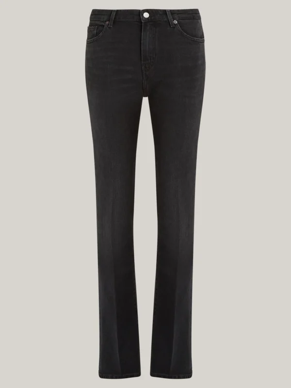 Tommy Hilfiger Schwarze Bootcut Jeans mit mittelhohem Bund IRI Best Sale