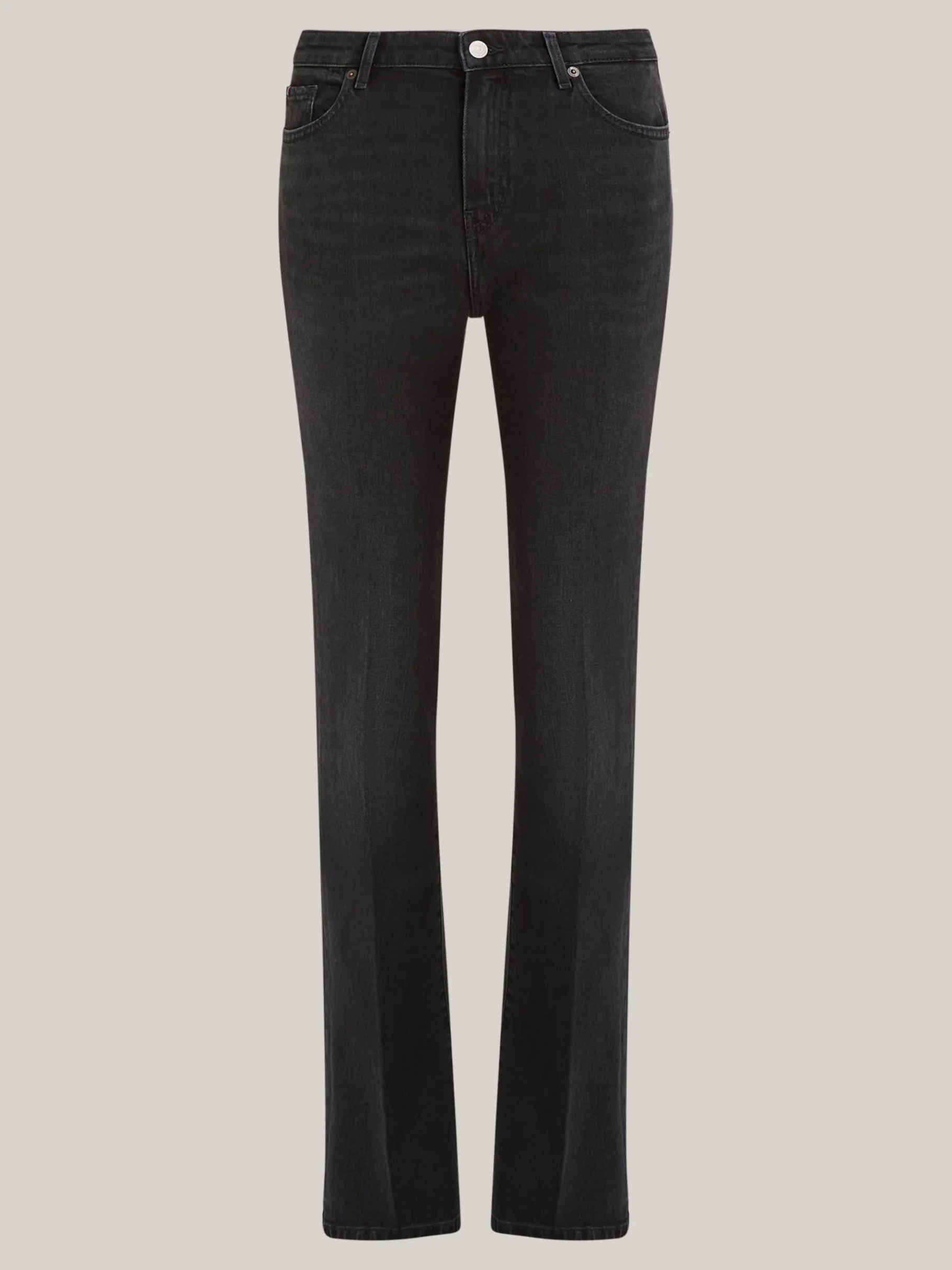 Tommy Hilfiger Schwarze Bootcut Jeans mit mittelhohem Bund IRI Best Sale