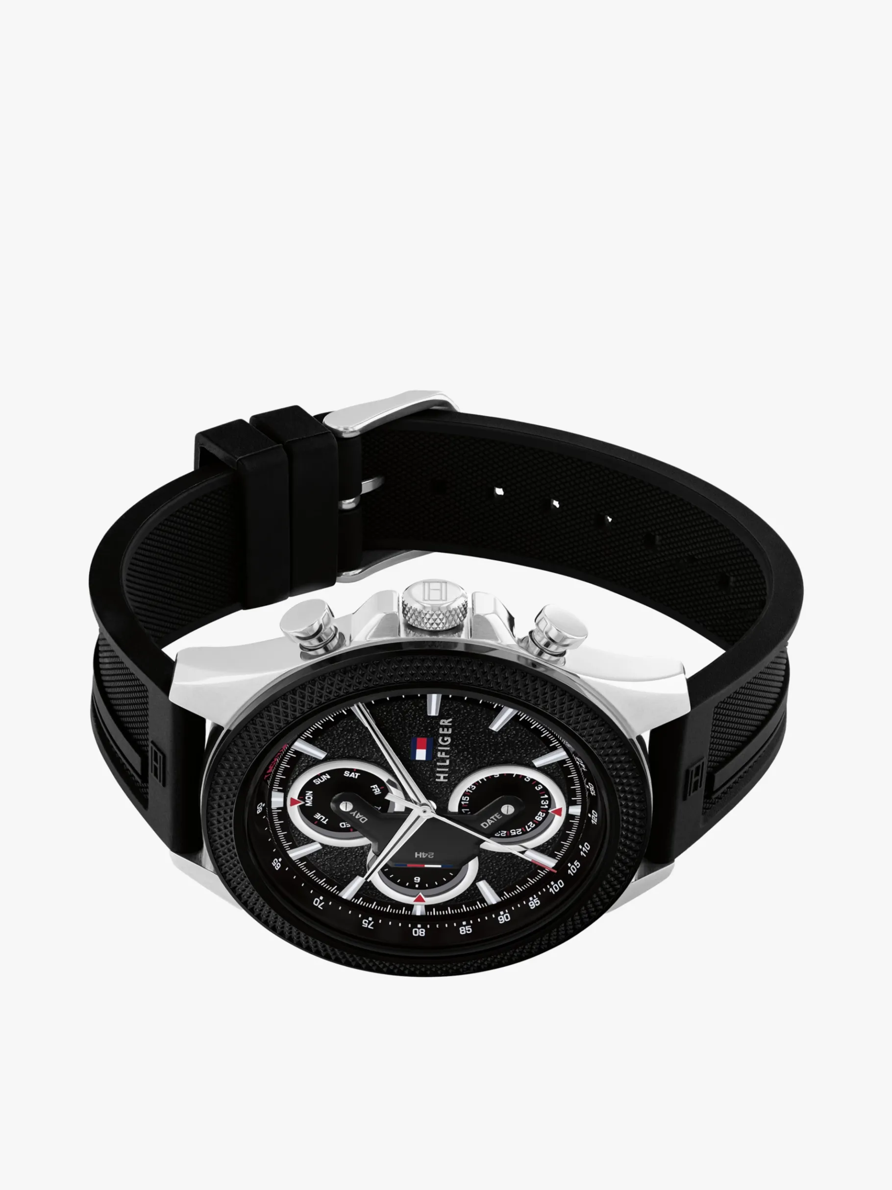 Tommy Hilfiger Schwarze ionenplattierte Armbanduhr BLACK Online