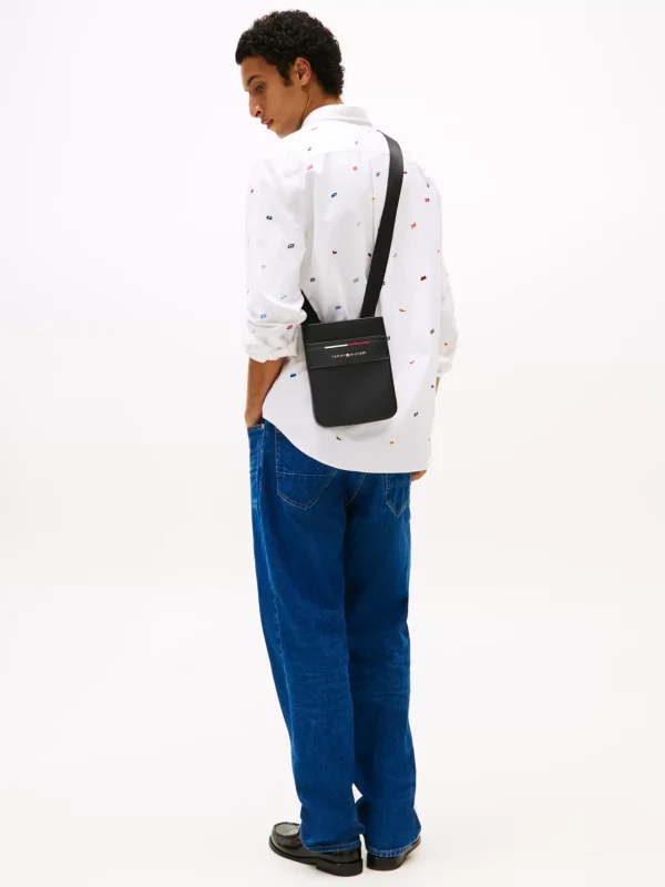 Tommy Hilfiger Signature Crossbody-Tasche BLACK Sale