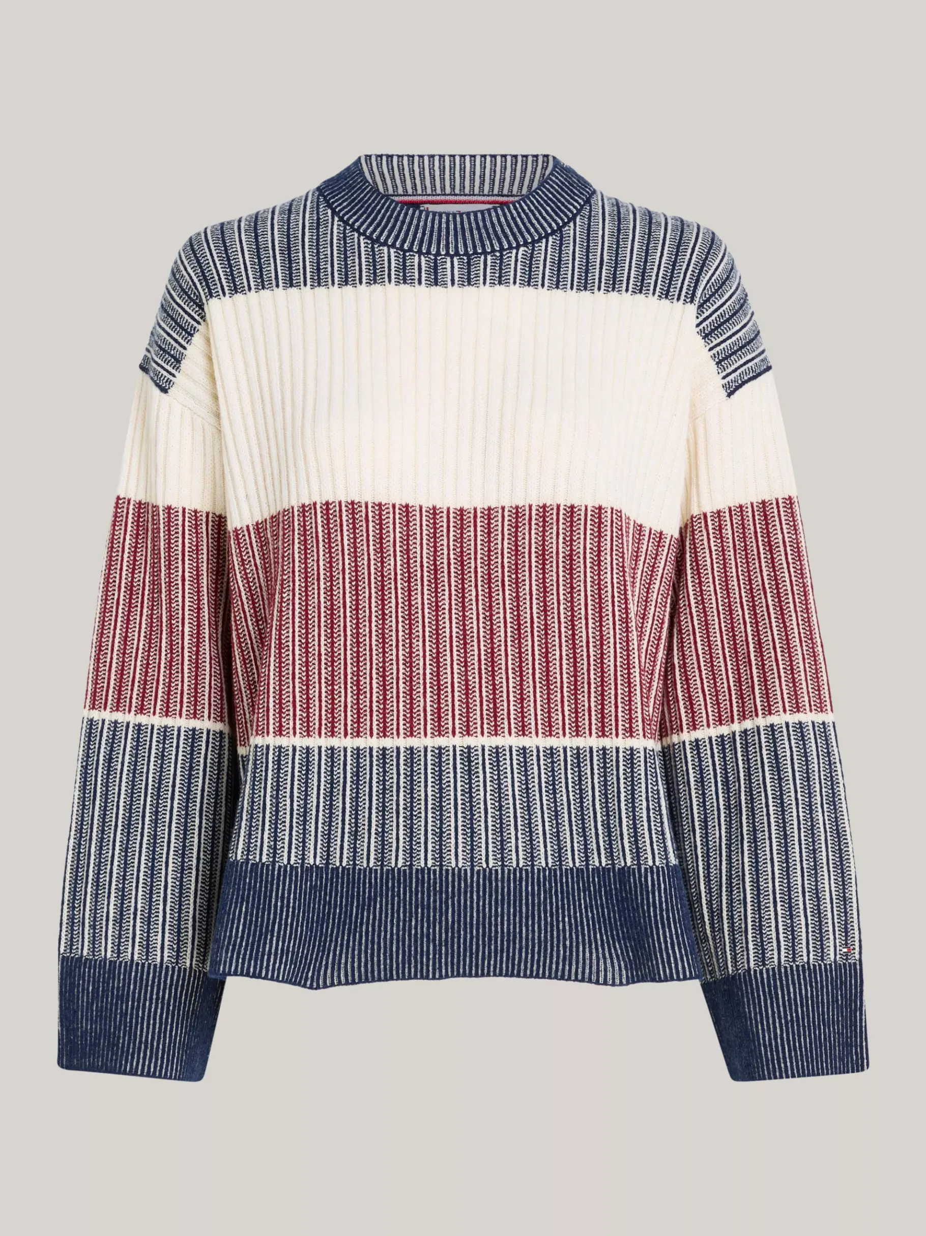 Tommy Hilfiger Signature Relaxed Fit Wollmix-Pullover DESERT SKY Cheap