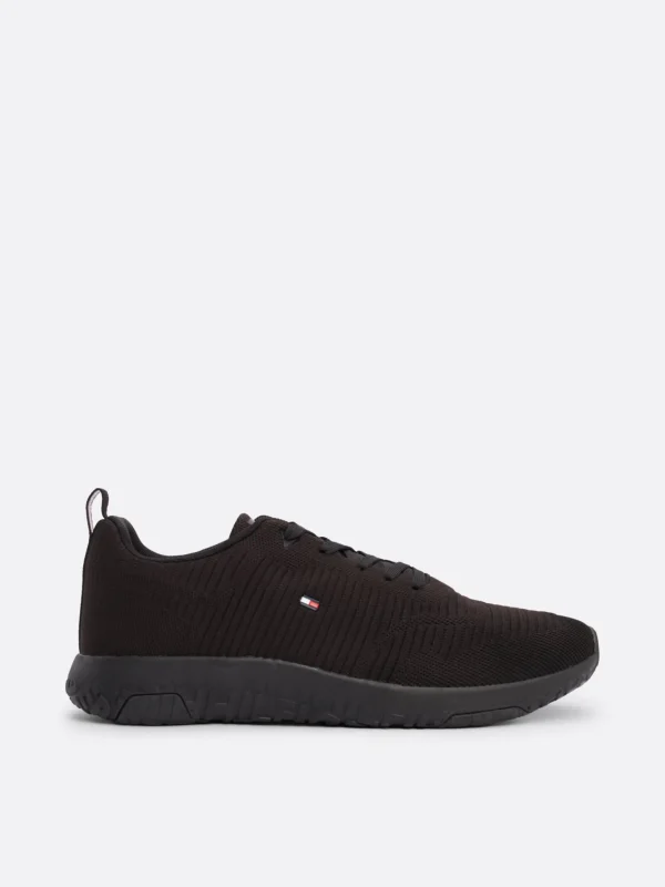 Tommy Hilfiger Signature Strick-Sneaker BLACK Discount