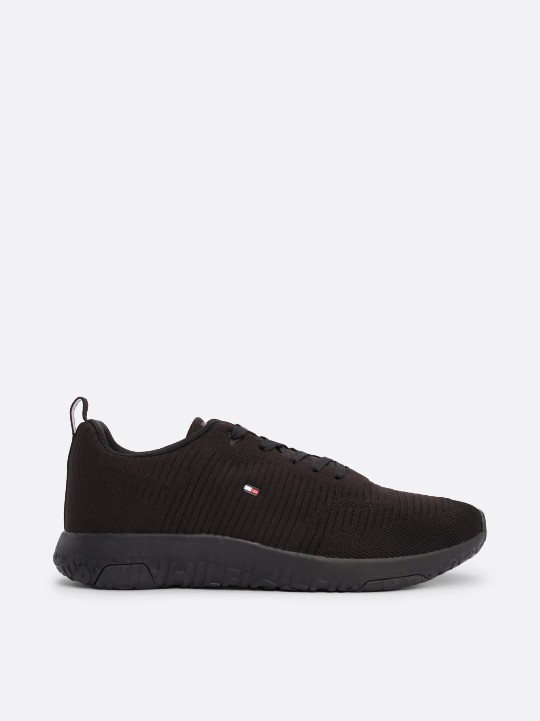 Tommy Hilfiger Signature Strick-Sneaker BLACK Discount
