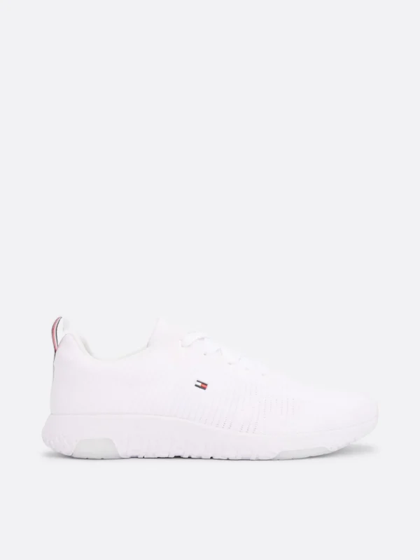 Tommy Hilfiger Signature Strick-Sneaker WHITE Cheap