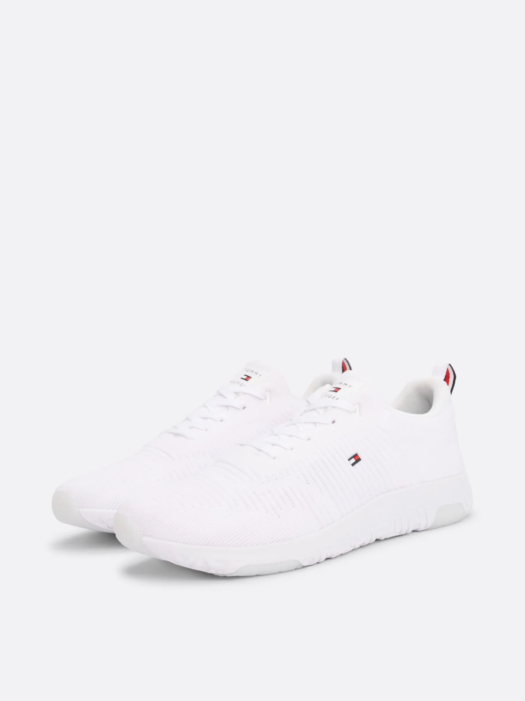 Tommy Hilfiger Signature Strick-Sneaker WHITE Cheap