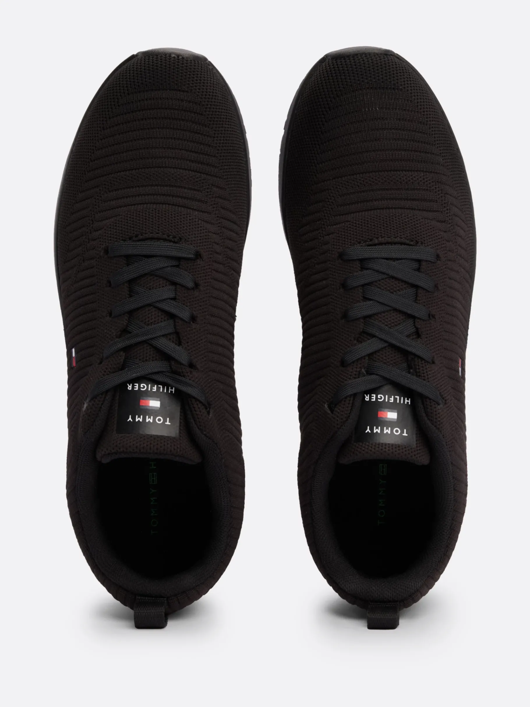 Tommy Hilfiger Signature Strick-Sneaker BLACK Discount