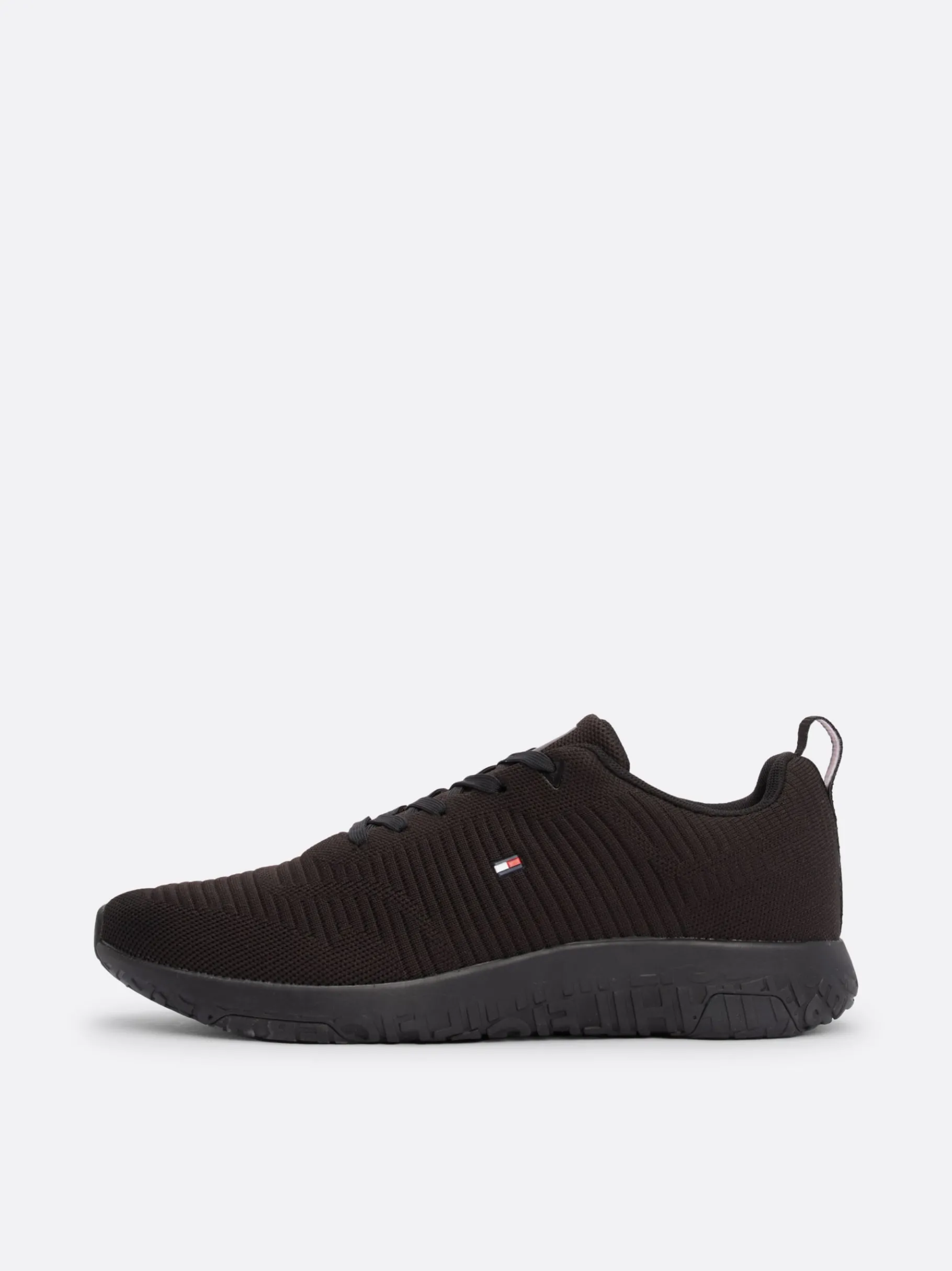 Tommy Hilfiger Signature Strick-Sneaker BLACK Discount