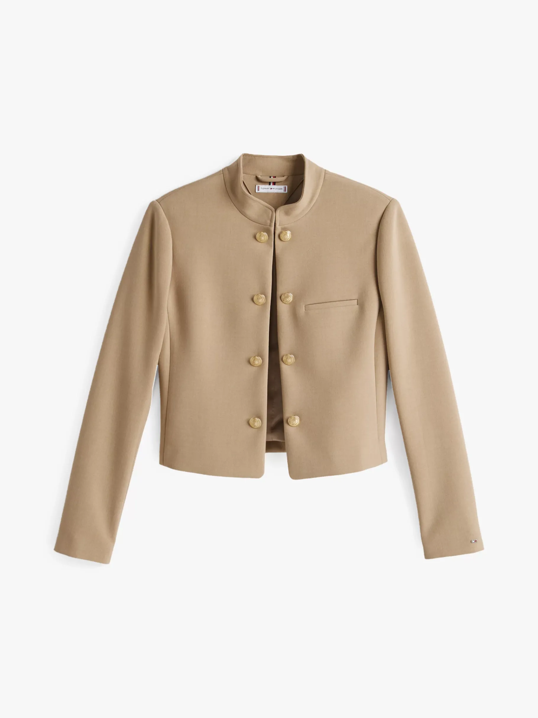 Tommy Hilfiger Slim Fit Blazer mit Mandarinkragen CLASSIC BEIGE HTR Discount