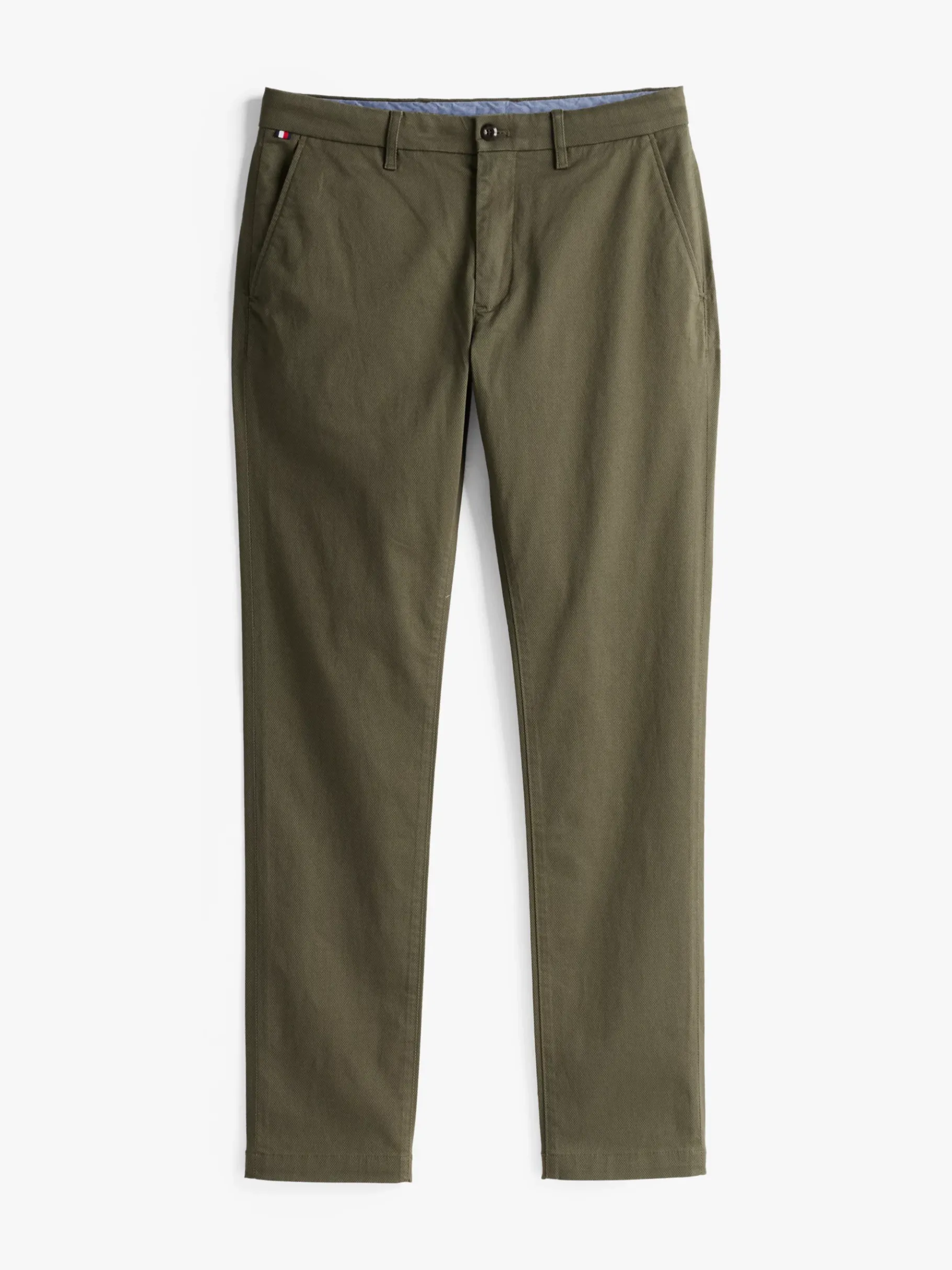 Tommy Hilfiger Slim Fit Chinos mit Flag-Stickerei ARMY GREEN Online