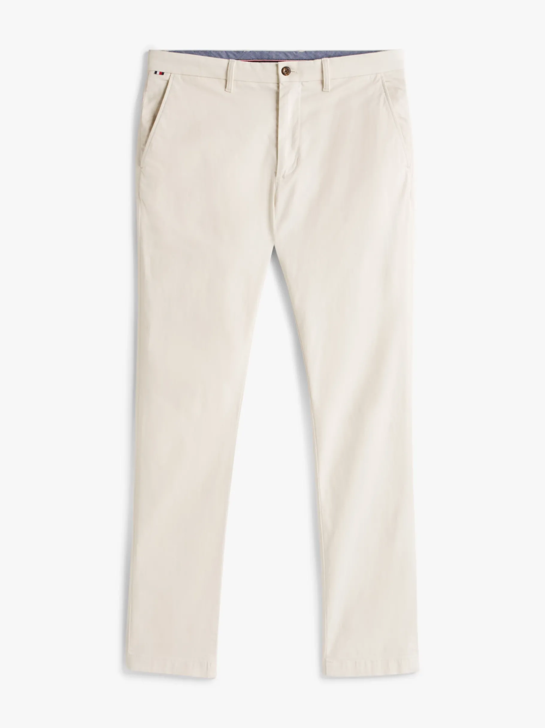 Tommy Hilfiger Slim Fit Chinos mit Flag-Stickerei IVORY SILK Store