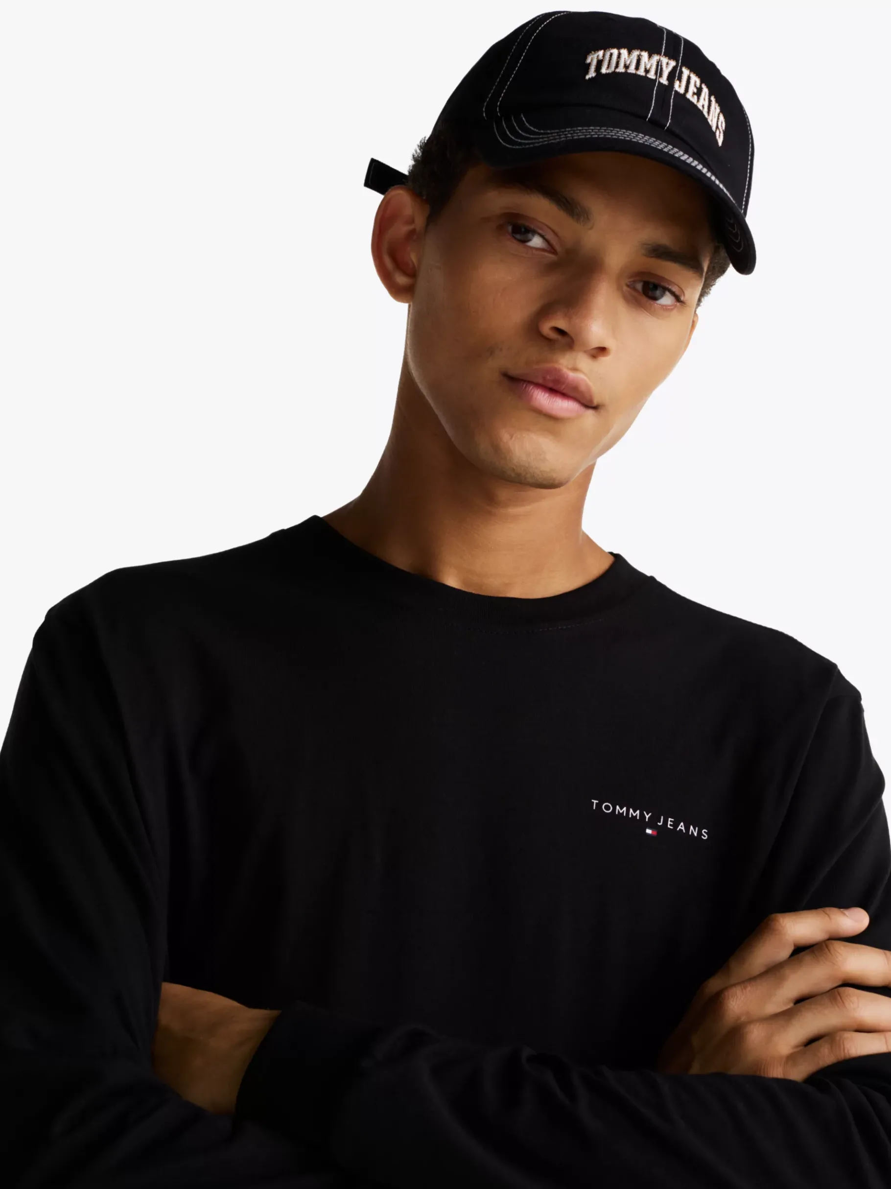 Tommy Hilfiger Slim Fit Langarmshirt BLACK Best Sale