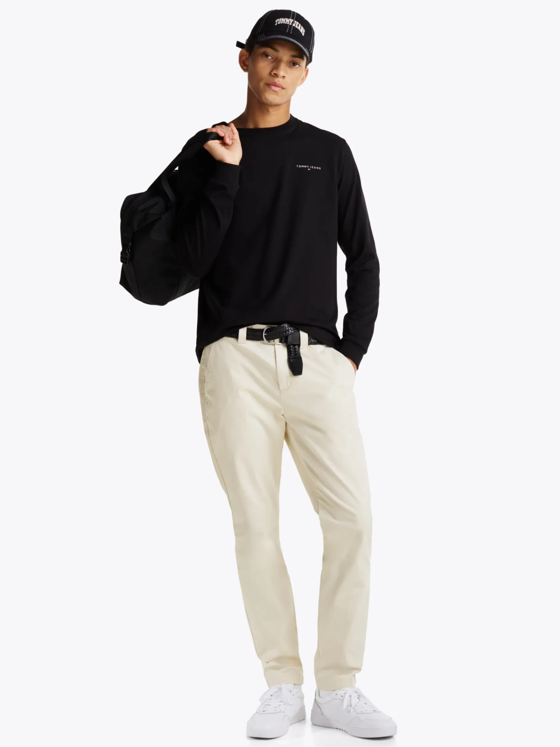 Tommy Hilfiger Slim Fit Langarmshirt BLACK Best Sale