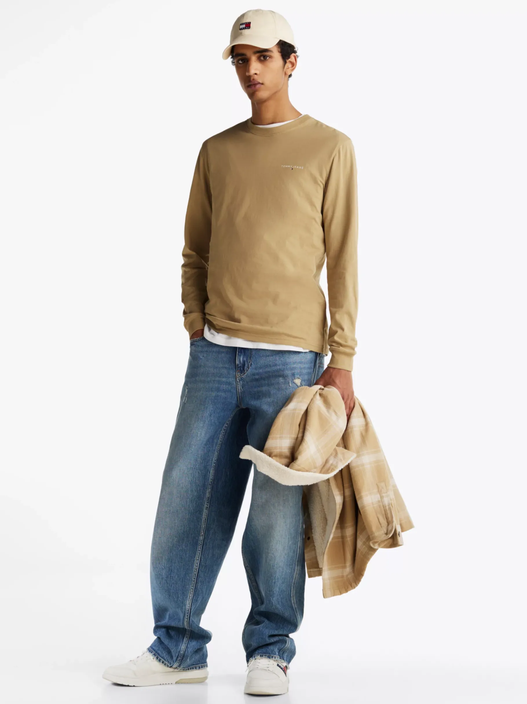 Tommy Hilfiger Slim Fit Langarmshirt RELIC TAN Clearance