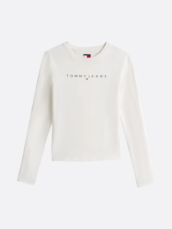 Tommy Hilfiger Slim Fit Langarmshirt mit Logo ANCIENT WHITE Best