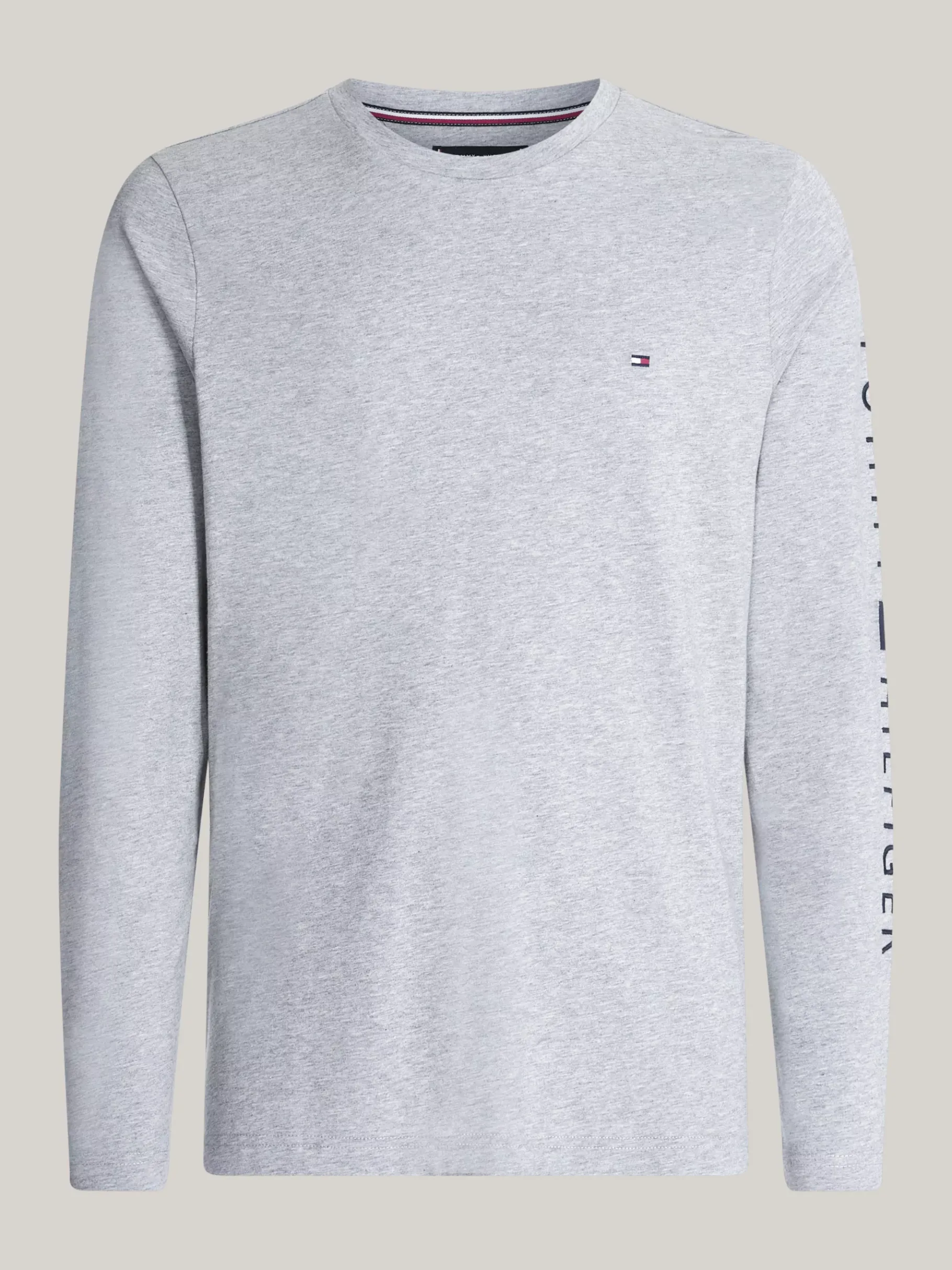 Tommy Hilfiger Slim Fit Langarmshirt mit Logo LIGHT GREY HEATHER Clearance