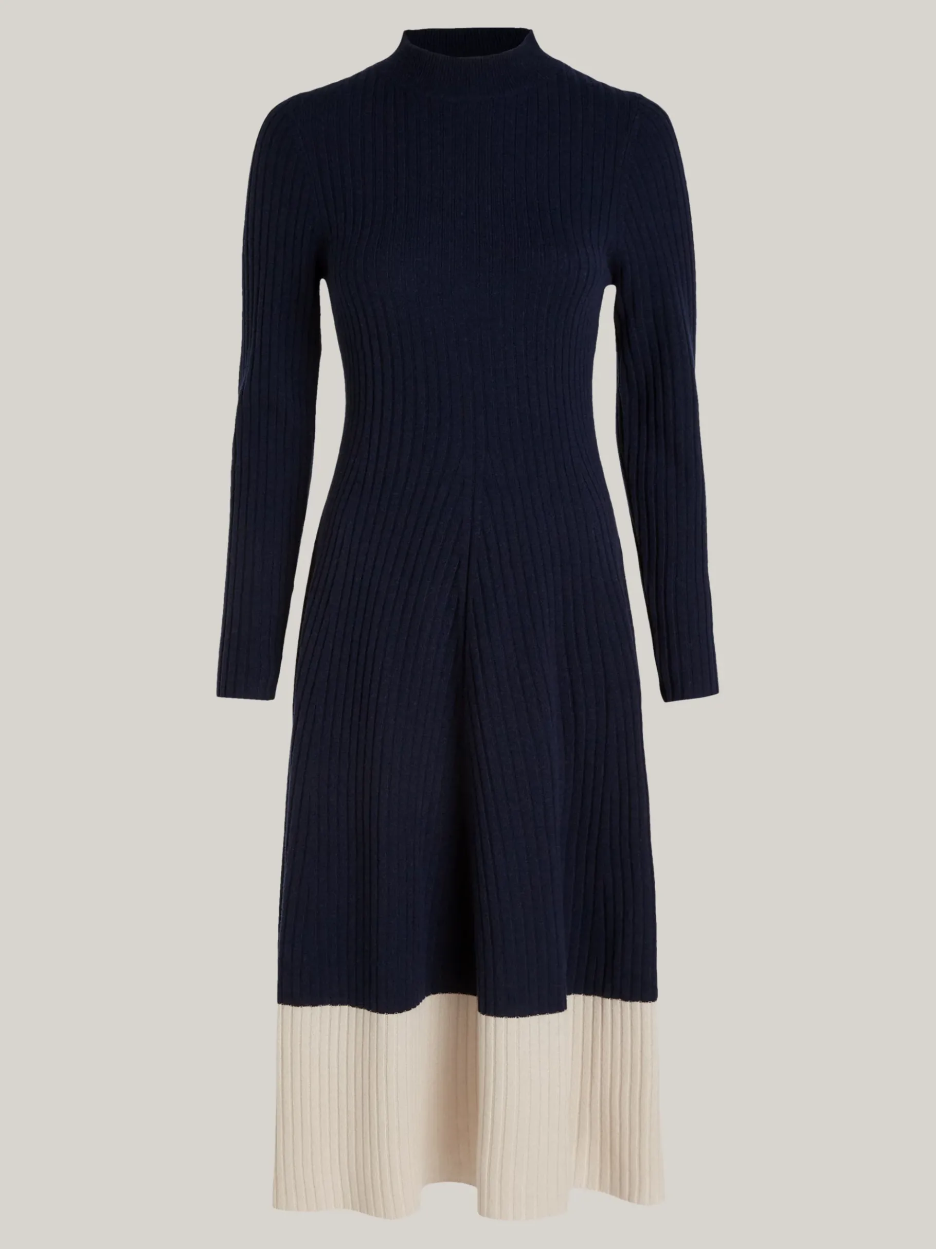 Tommy Hilfiger Slim Fit Midi-Strickkleid mit Kaschmir DESERT SKY Hot